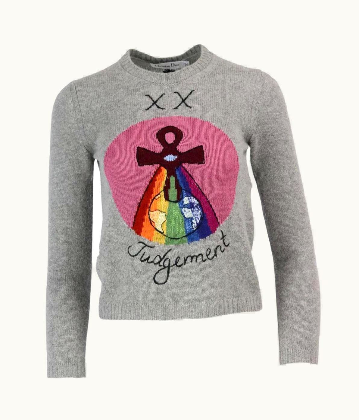 Dior Christian Dior Embroidered Cashmere Sweater Uk