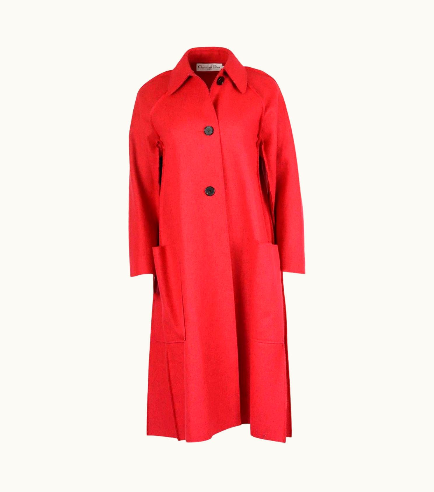 Dior Christian Dior Oversized Wool Coat Uk