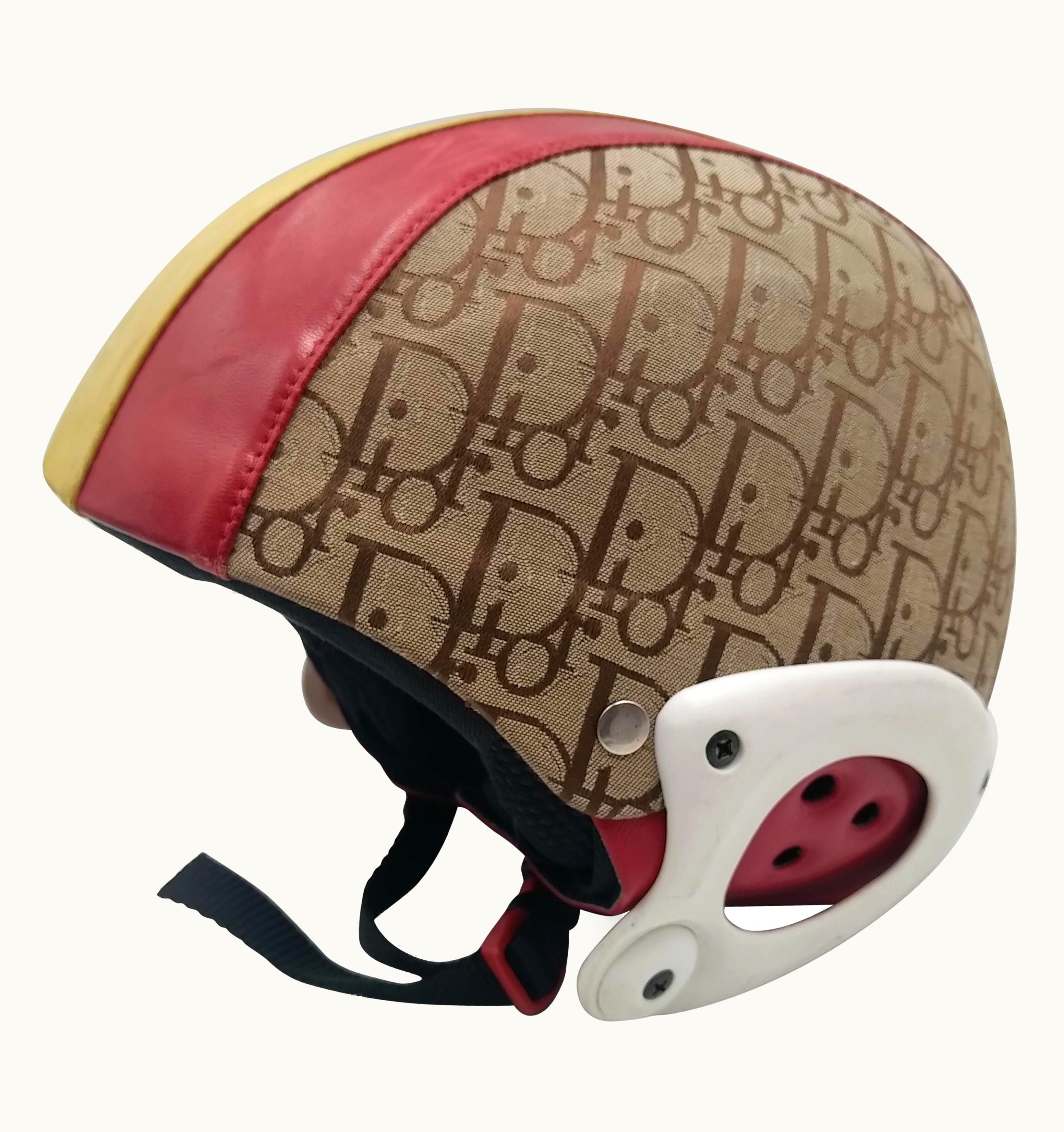 Dior Christian Dior Limited Edition Multicolor Rasta Trotter Alpine Sport Helmet