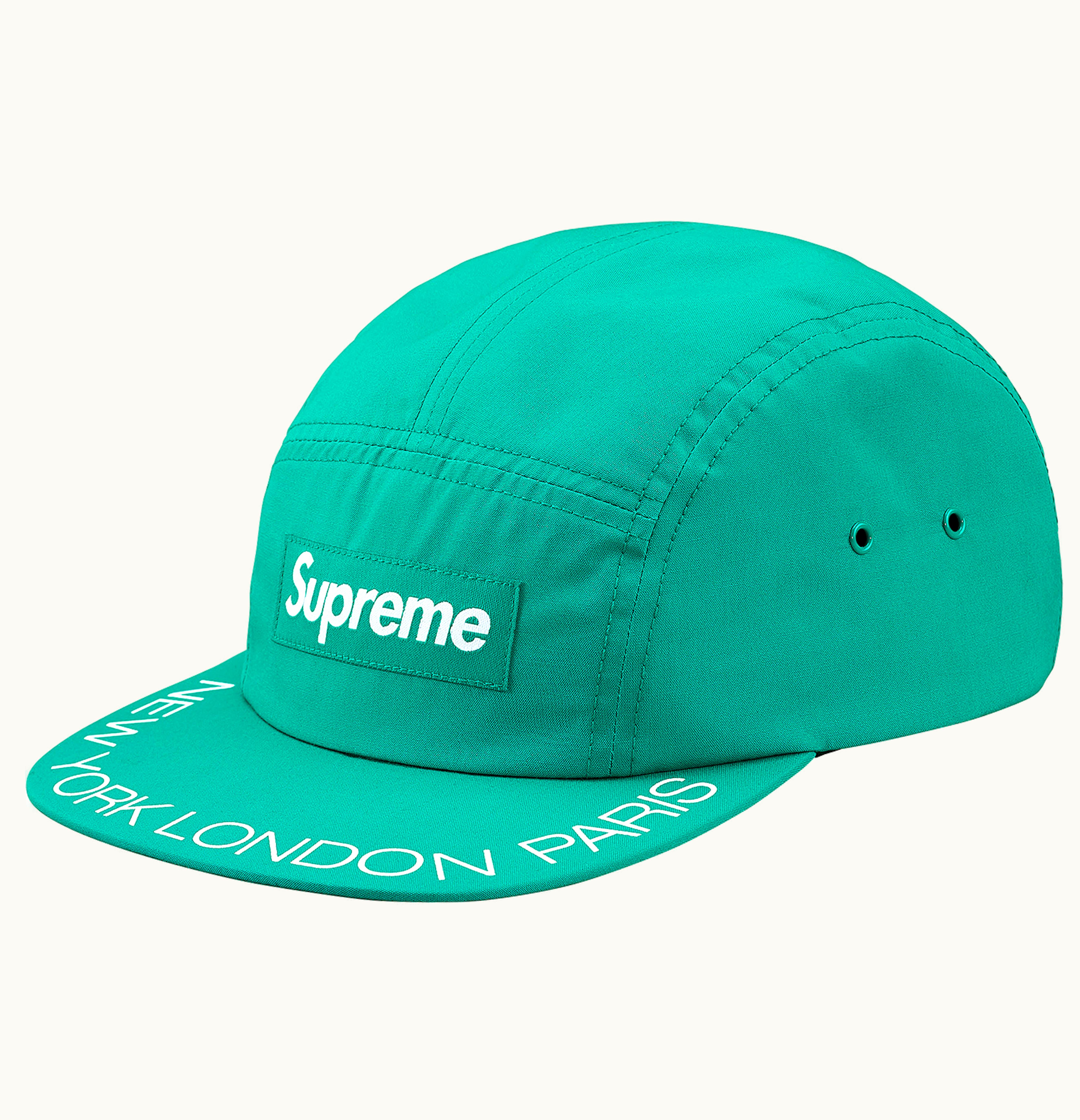 Supreme Supreme Visor Print Camp Cap Aqua
