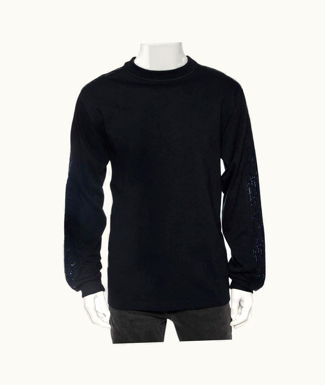 Dior Dior Homme Navy Blue Knit Oblique Brand Oversized Sweatshirt