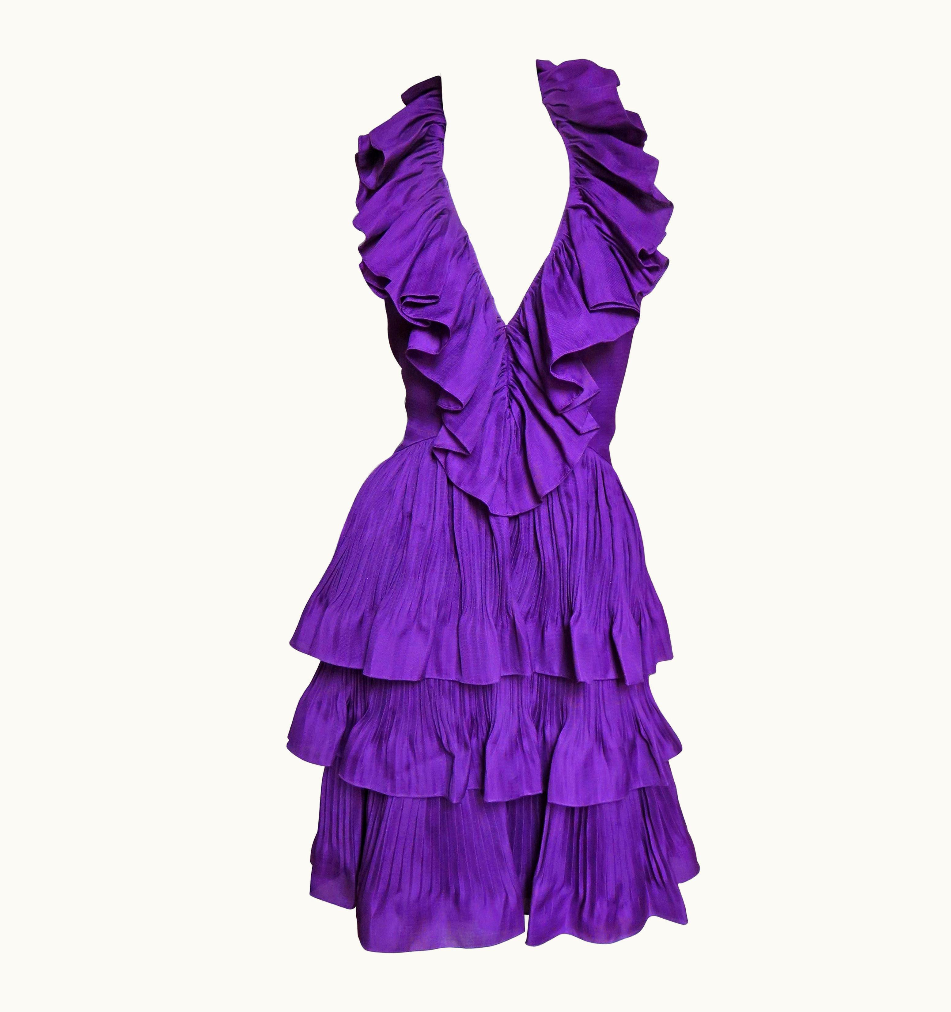 Dior John Galliano For Christian Dior S/S 2009 Silk Halter Dress