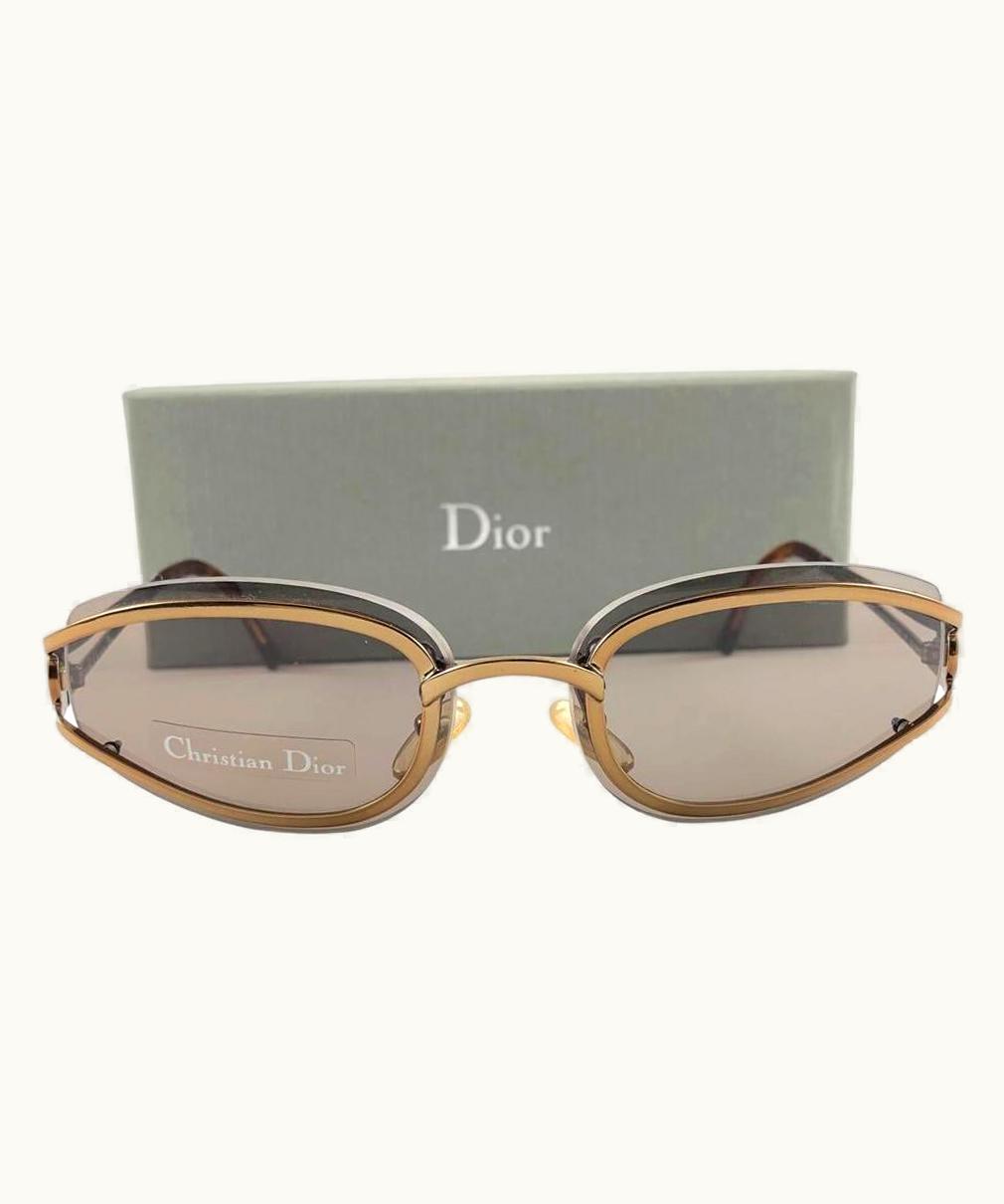 Dior Vintage Christian Dior Cd 2043 Metallic Copper Sunglasses 1990'