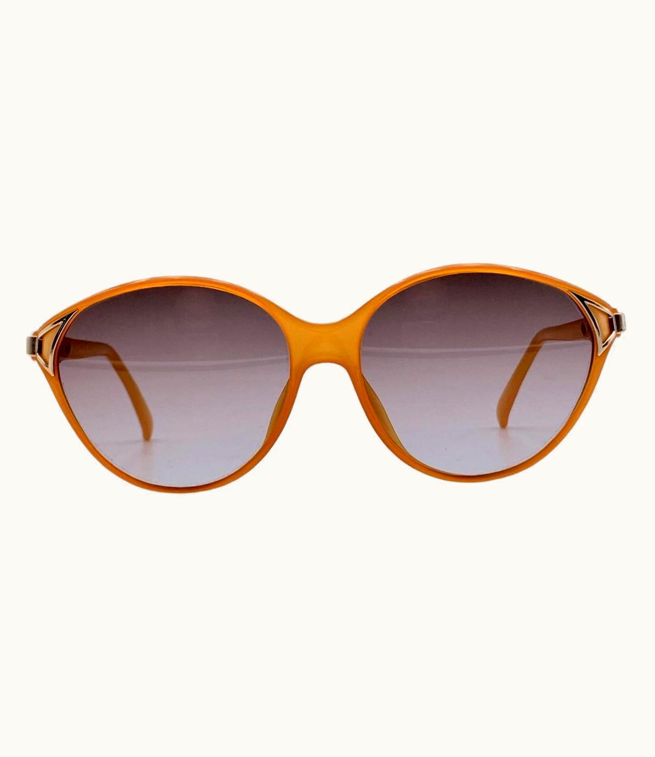 Dior Christian Dior Vintage Orange Acetate Sunglasses 2306 40 55/15 125mm