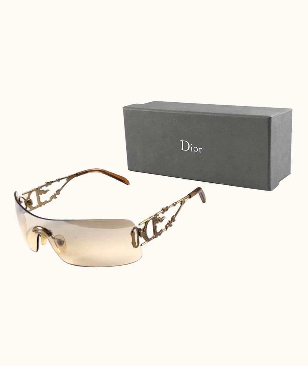 Dior Vintage Christian Dior Fire Wrap Galliano Era Sunglasses Fall 2000 Y2k