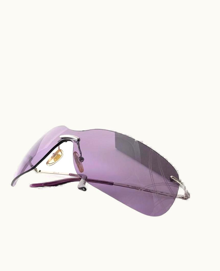 Dior Vintage Christian Dior Bowling Purple Bubble Wrap Sunglasses Fall 2000 Y2k