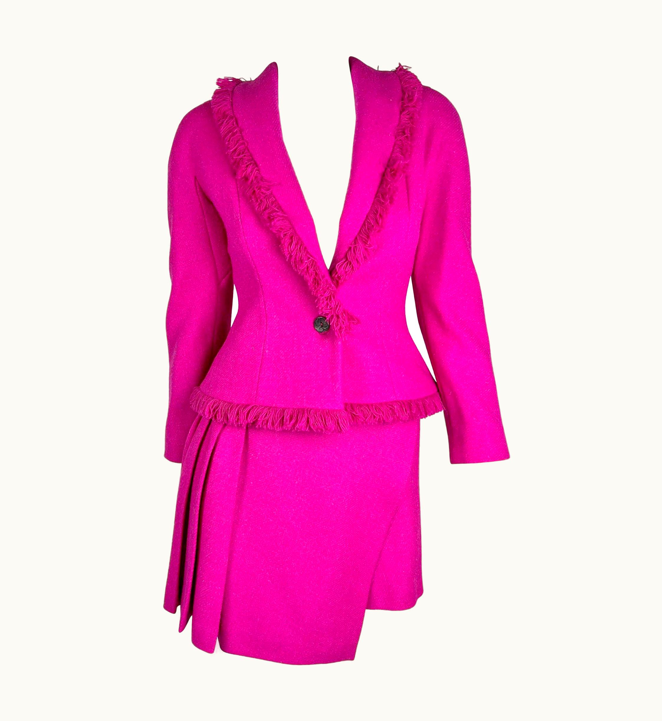 Dior Dior By John Galliano Fall 1998 Tweed Bar Suit