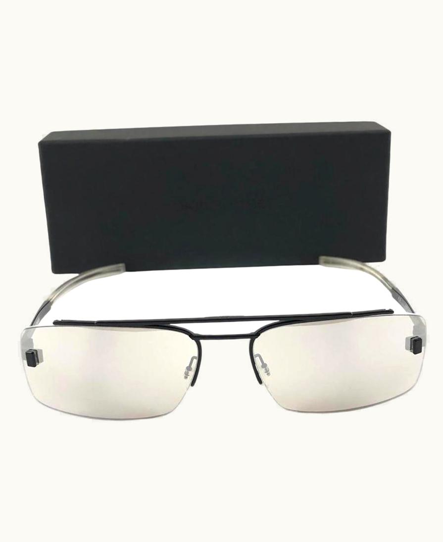 Dior Vintage Christian Dior 0003S/S Black Rimless Small Sunglasses 2000' Y2k