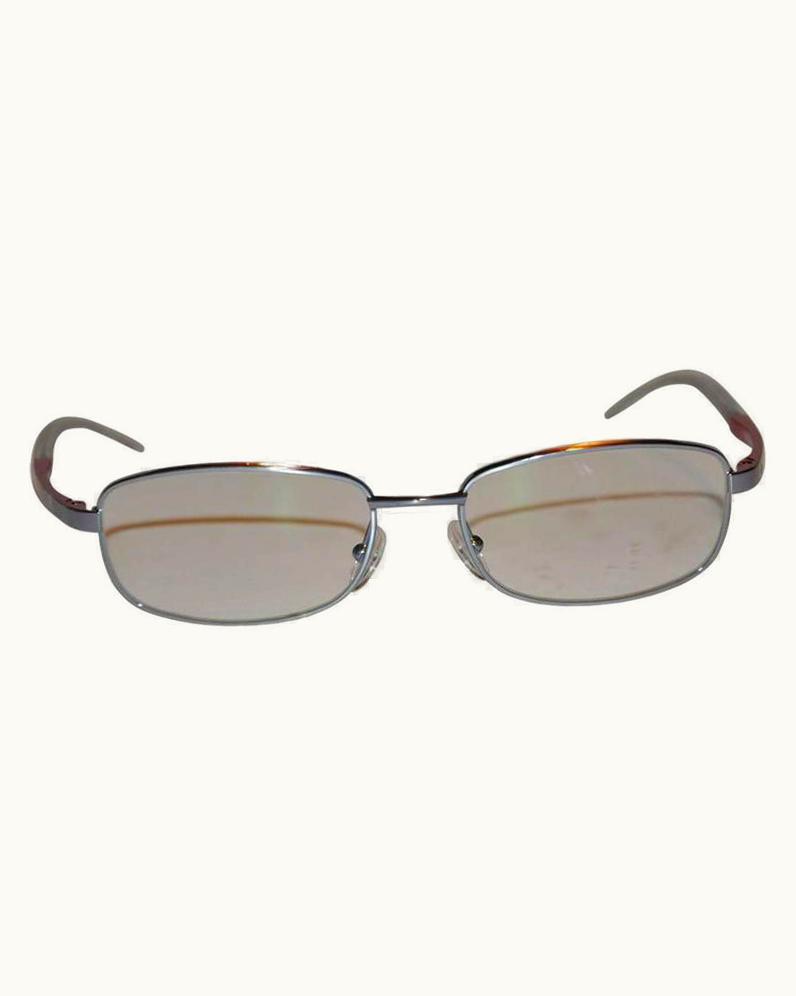 Dior Christian Dior Clear Lucite With Silver Hardware Glasses