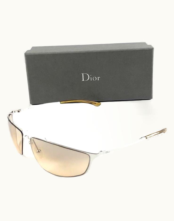 Dior Vintage Christian Dior Estorile Wrap Sunglasses Fall 2000 Y2k