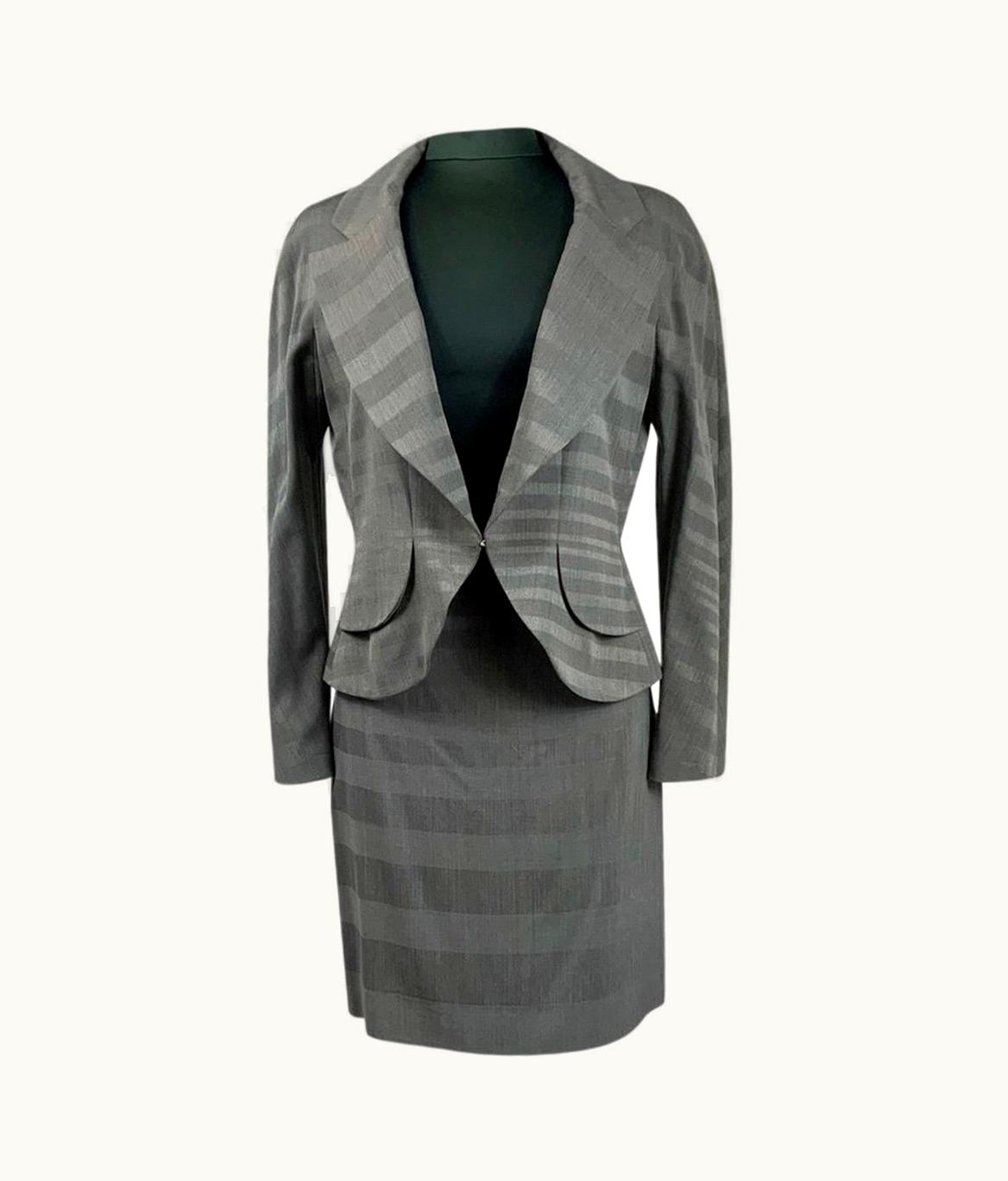Dior Christian Dior Suit In Grey