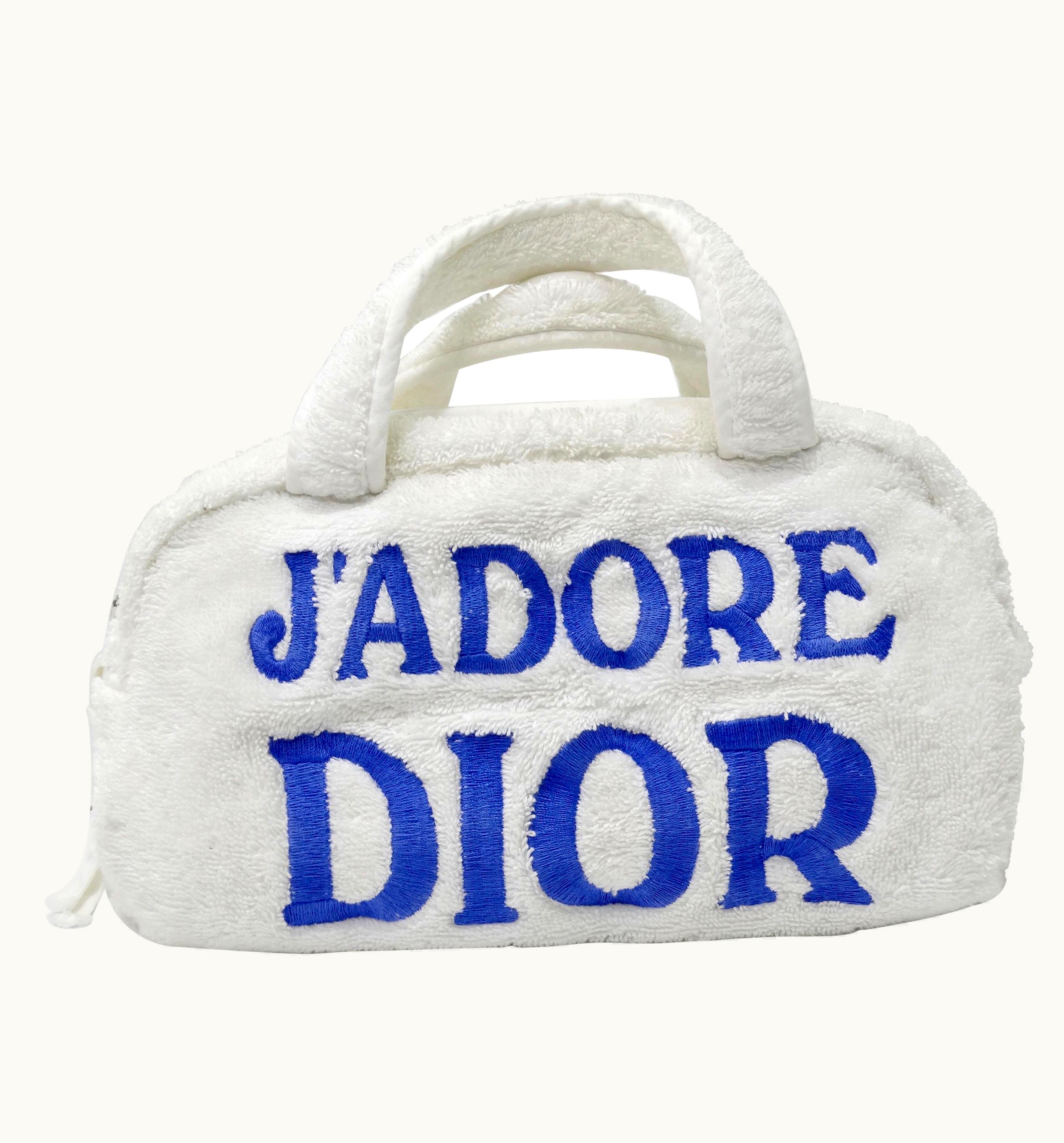 Dior Christian Dior 'J'adore Dior' Terry Cloth Handbag