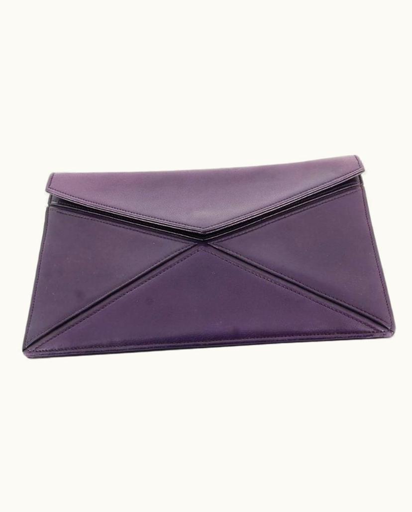 Dior Dior 1990' Purple Clutch Bag