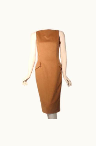 Dior Christian Dior Camel Sheath Dress, Circa 1990