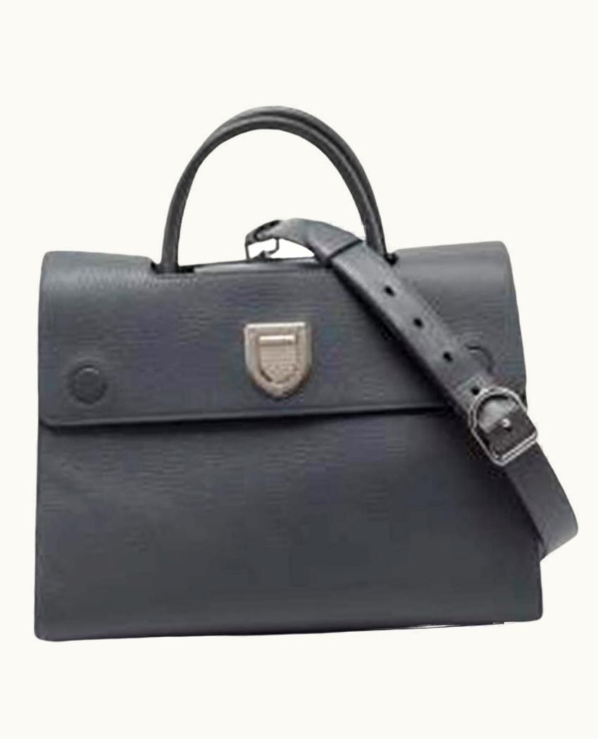 Dior Dior Grey Leather Medium Diorever Top Handle Bag UZ0570420