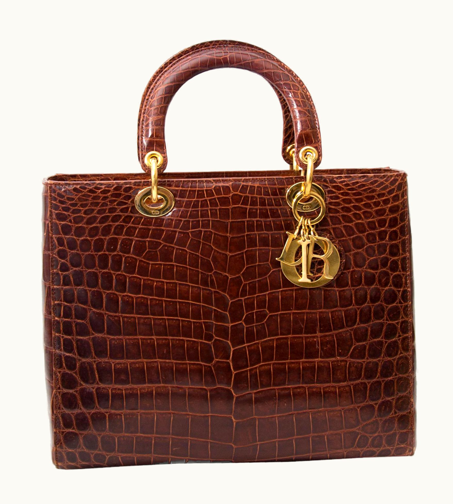 Dior Dior Croco Lady Dior Bag