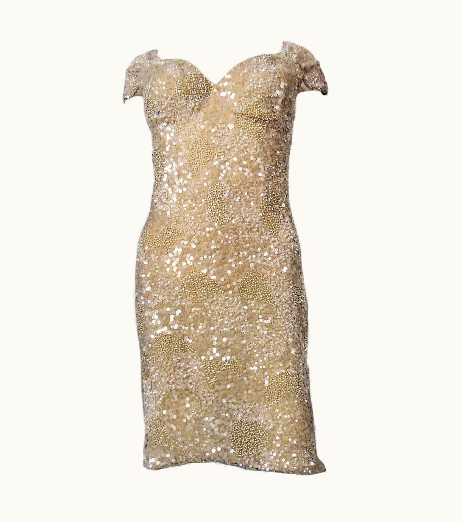 Dior Christian Dior John Galliano Couture Sequin Dress - Circa 2000