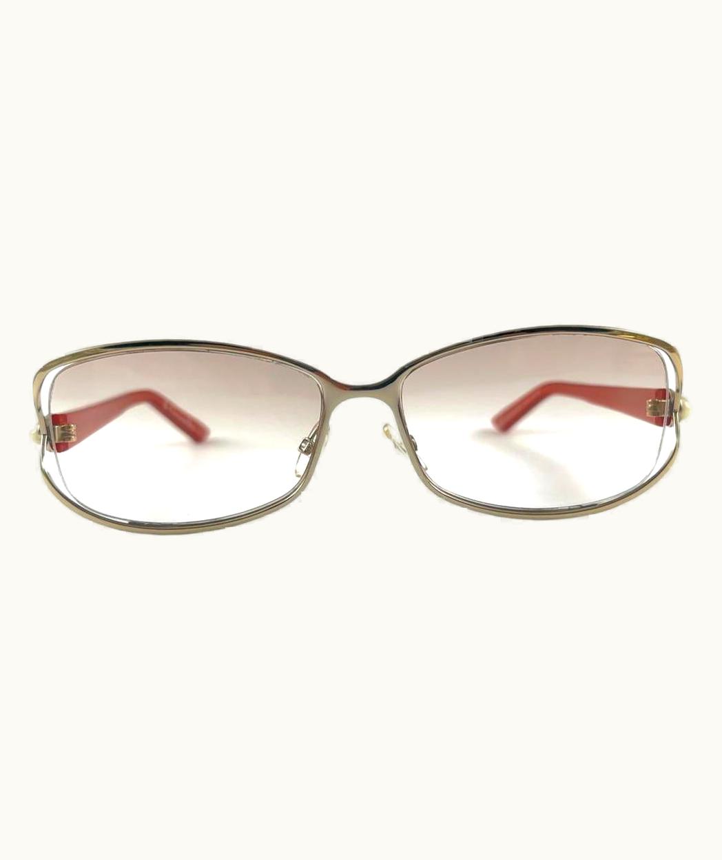 Dior Vintage Christian Dior Cd3728 Sleek Pearl Accents 2000' Sunglasses Italy Y2k