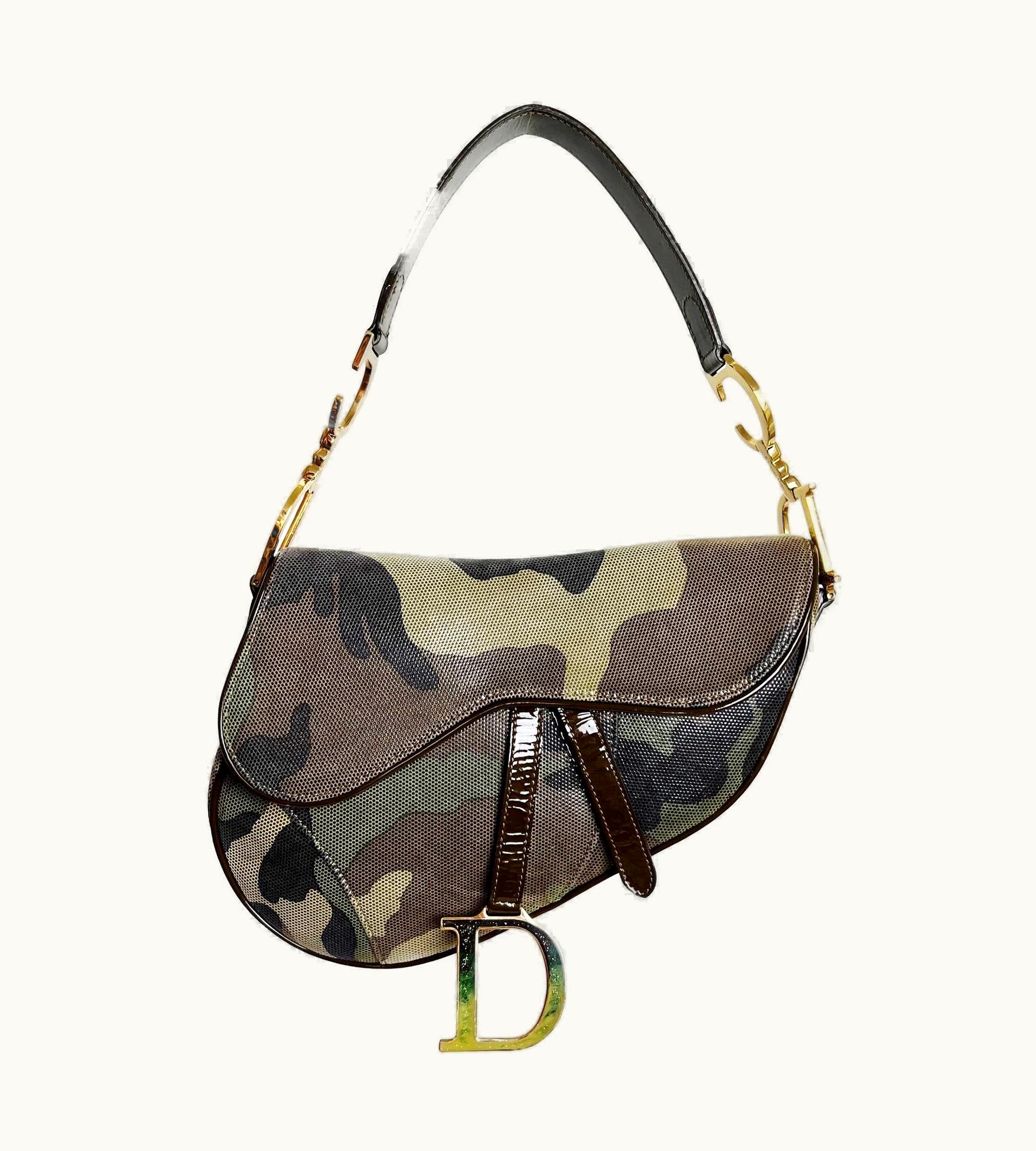 Dior Dior Spring 2001 Camo Saddle Bag