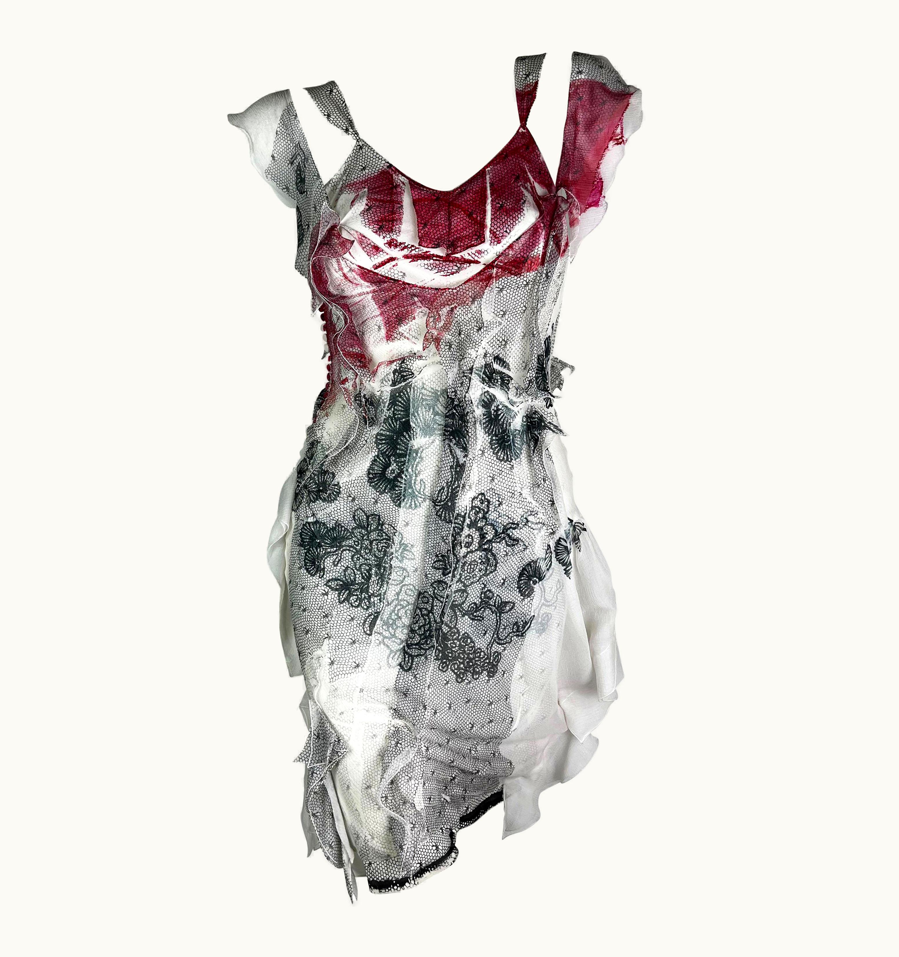 Dior Dior By John Galliano Spring 2006 Silk Dress