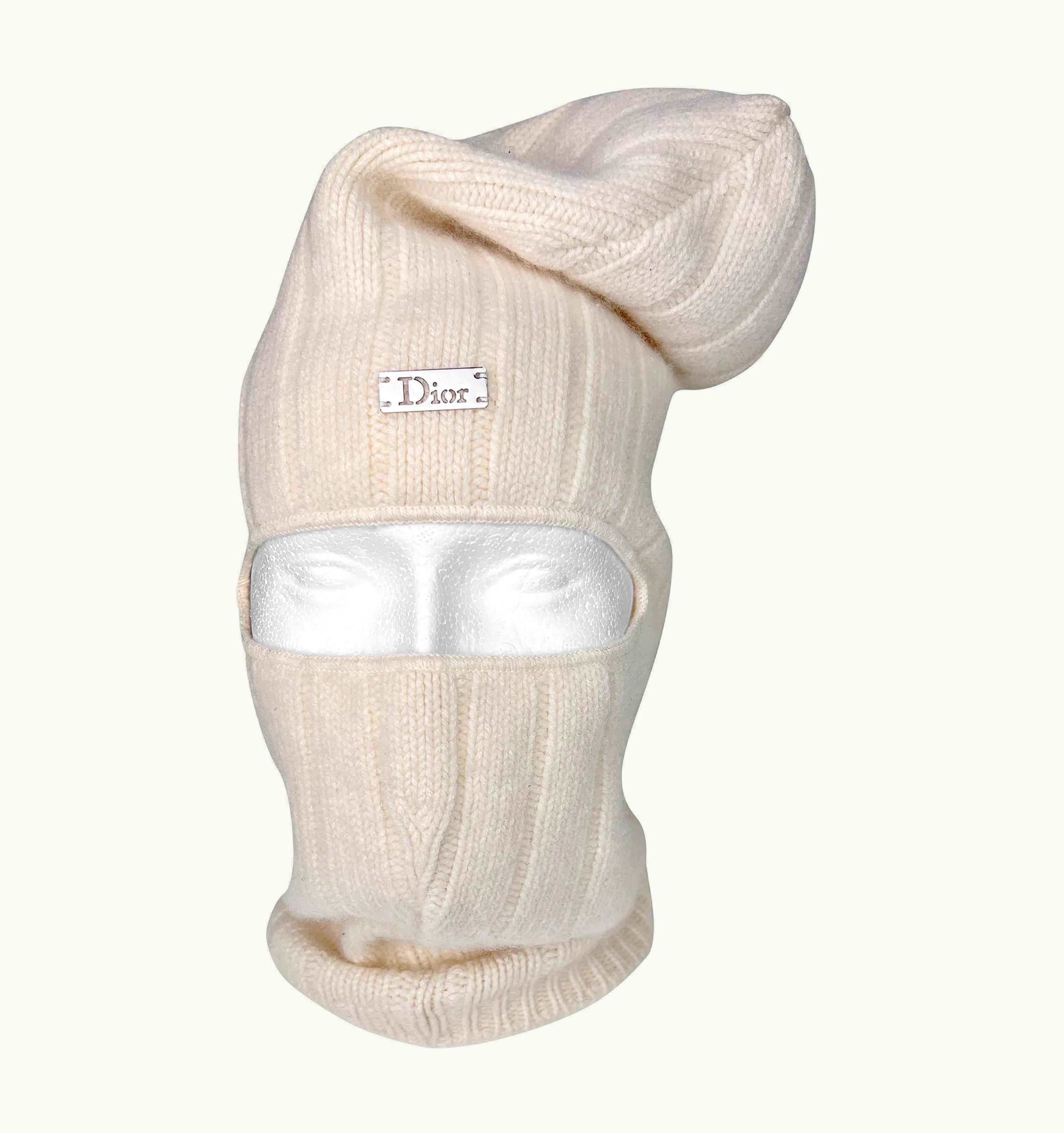 Dior 2000s Dior By John Galliano Cashmere Balaclava