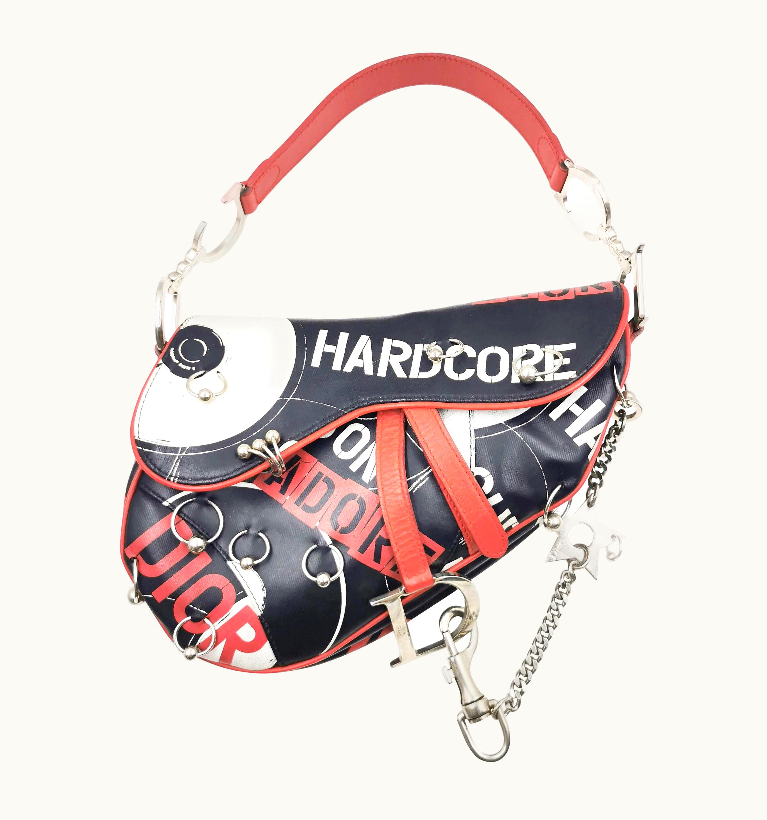 Dior Christian Dior By John Galliano Hardcore Piercing Punk Star Saddle Bag Vintage