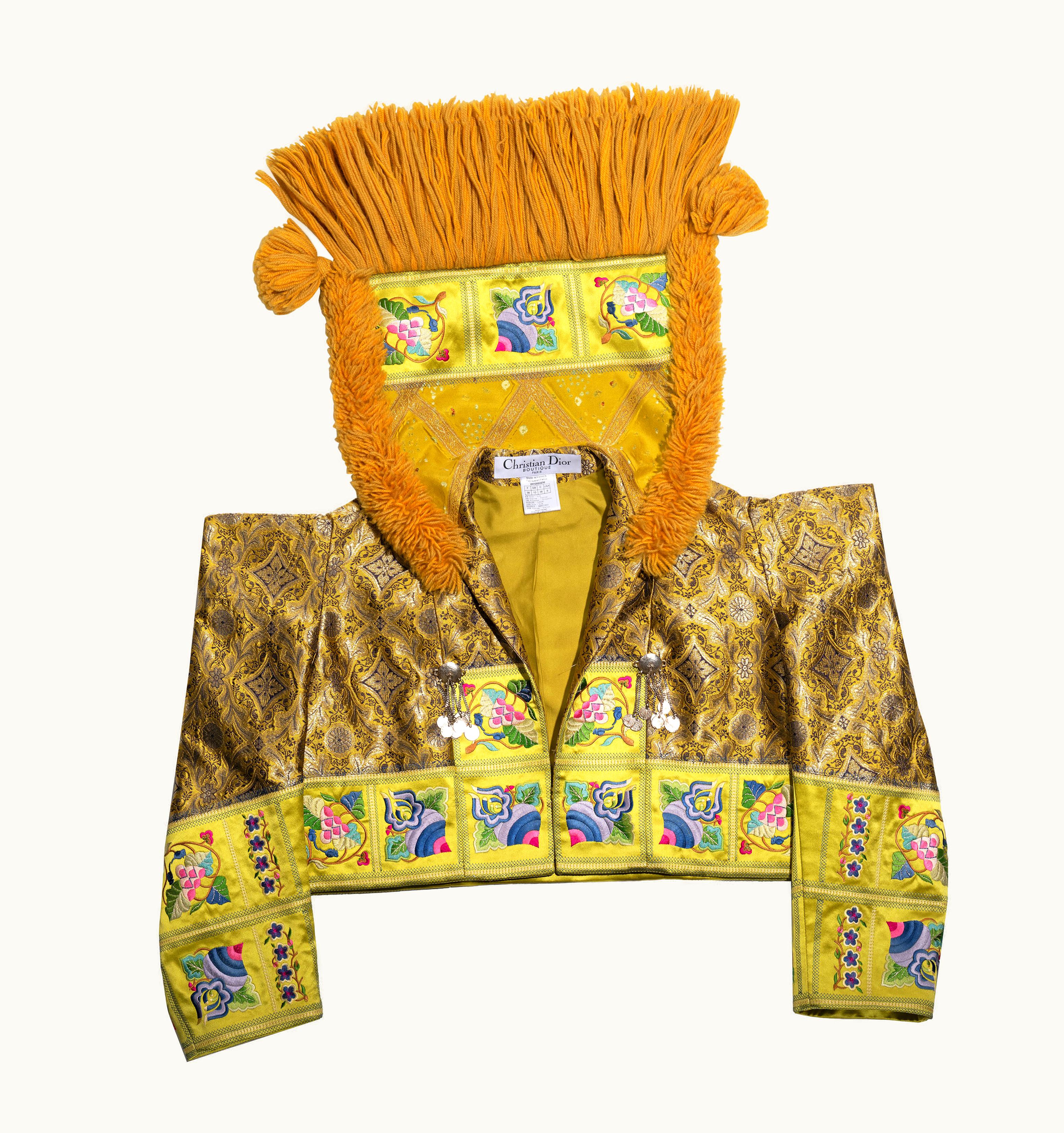 Dior Christian Dior By John Galliano Embroidered Metallic Brocade Jacket, AW 2002