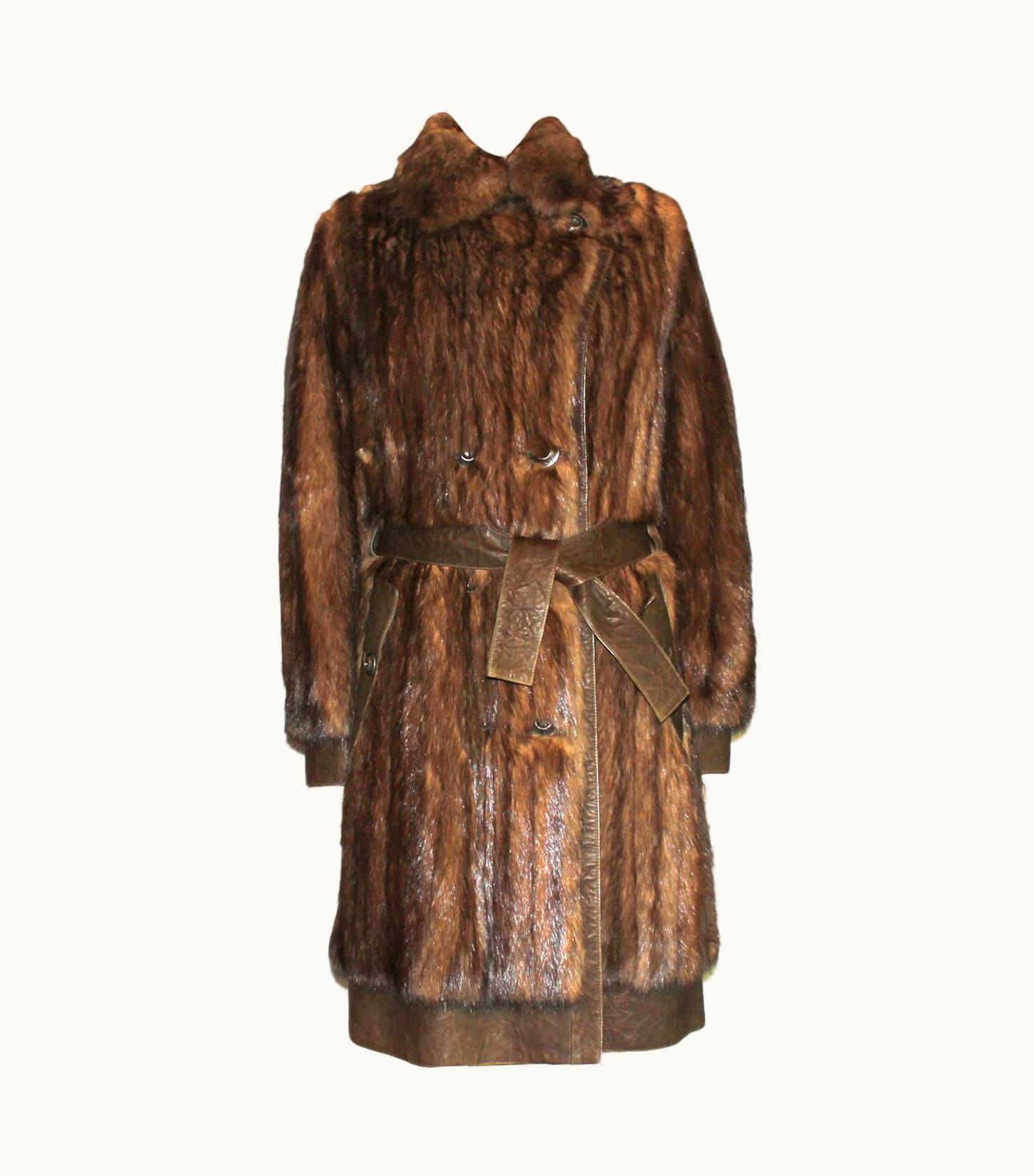 Dior Christian Dior By John Galliano Russian Bargouzine Sable Fur Coat Fall 2006