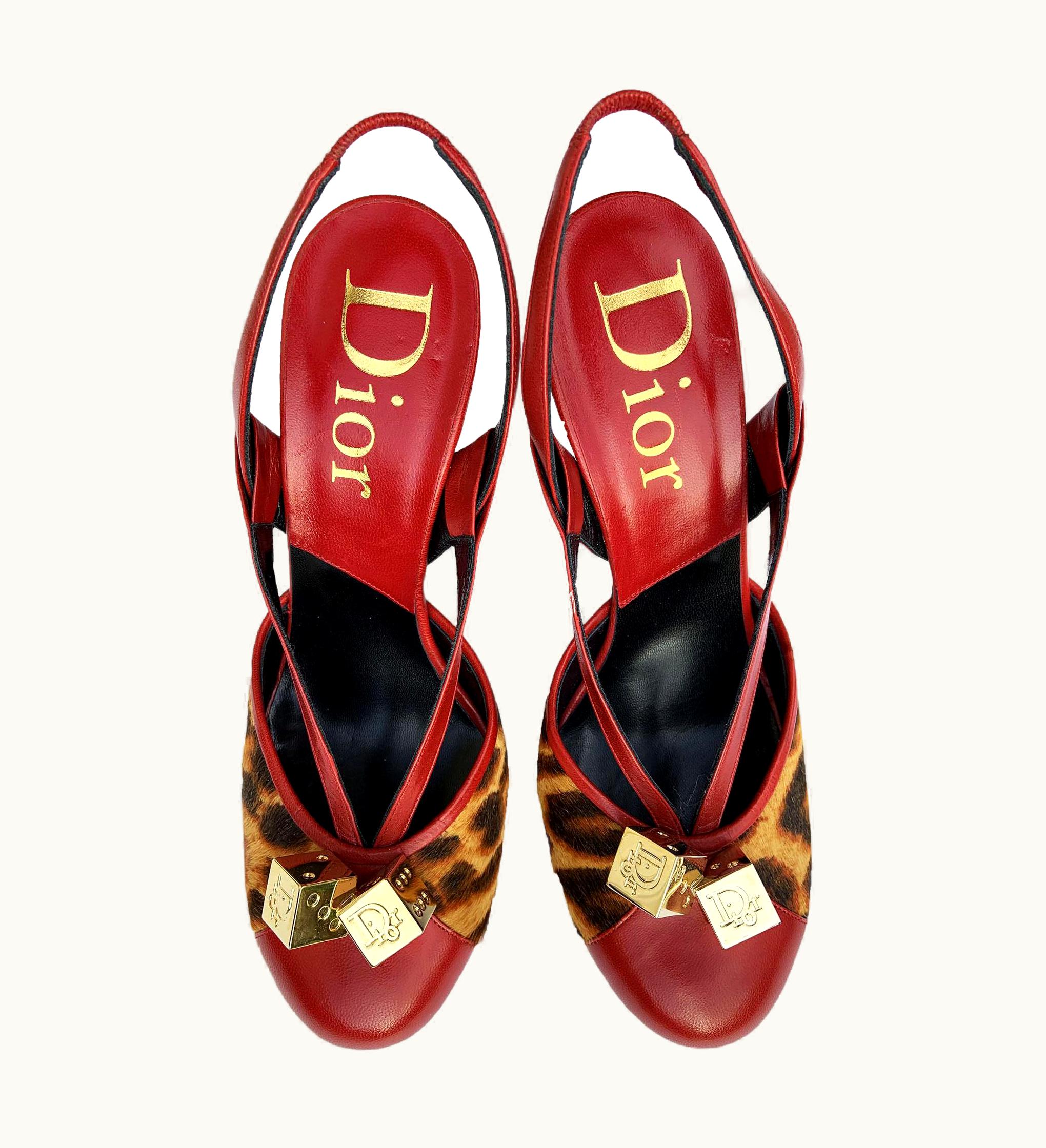 Dior John Galliano For Christian Dior AW 2004 *The Gambler* Shoes Sandals