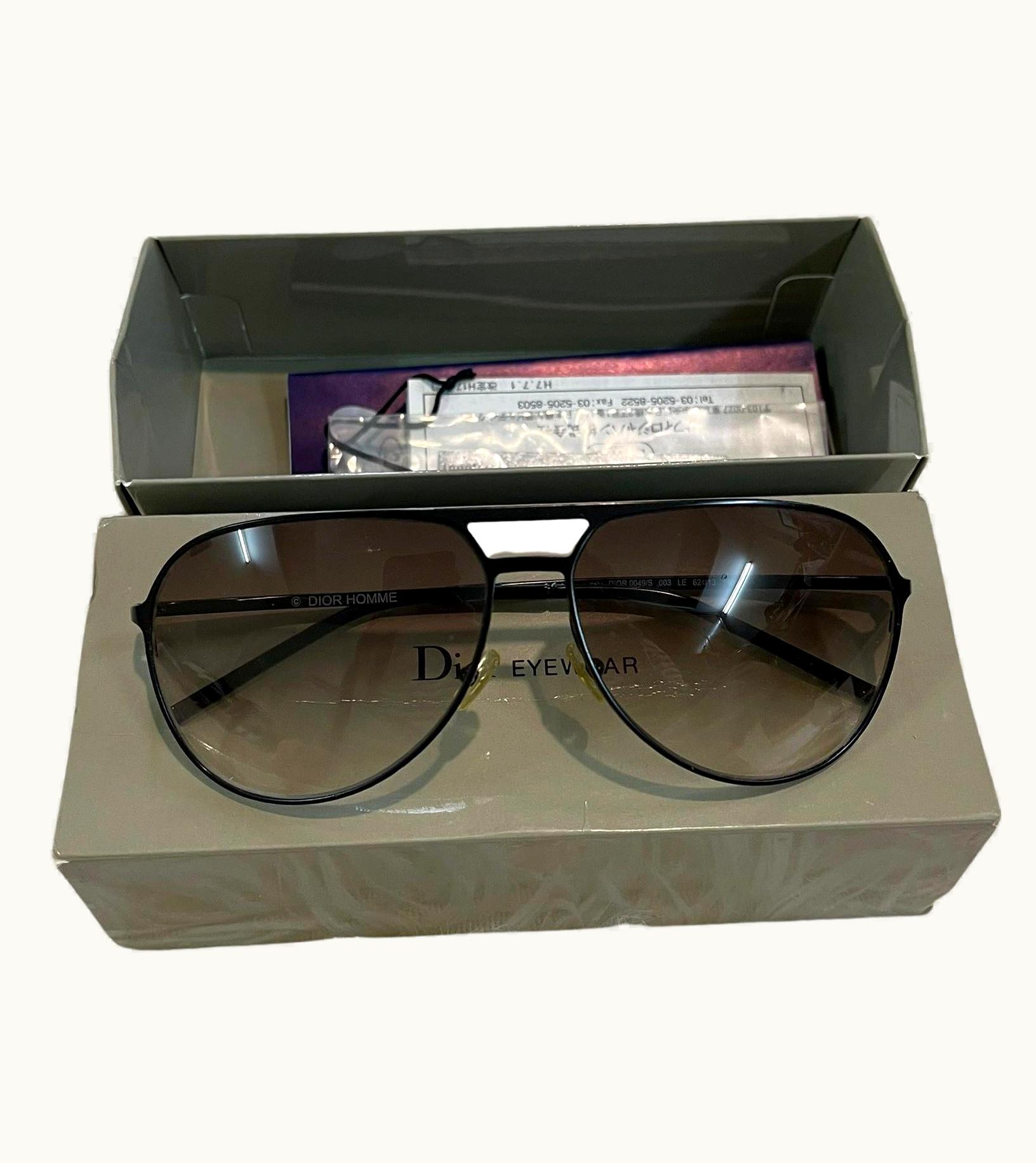 Dior Dior Homme Unisex Aviator Sunglasses In Brown