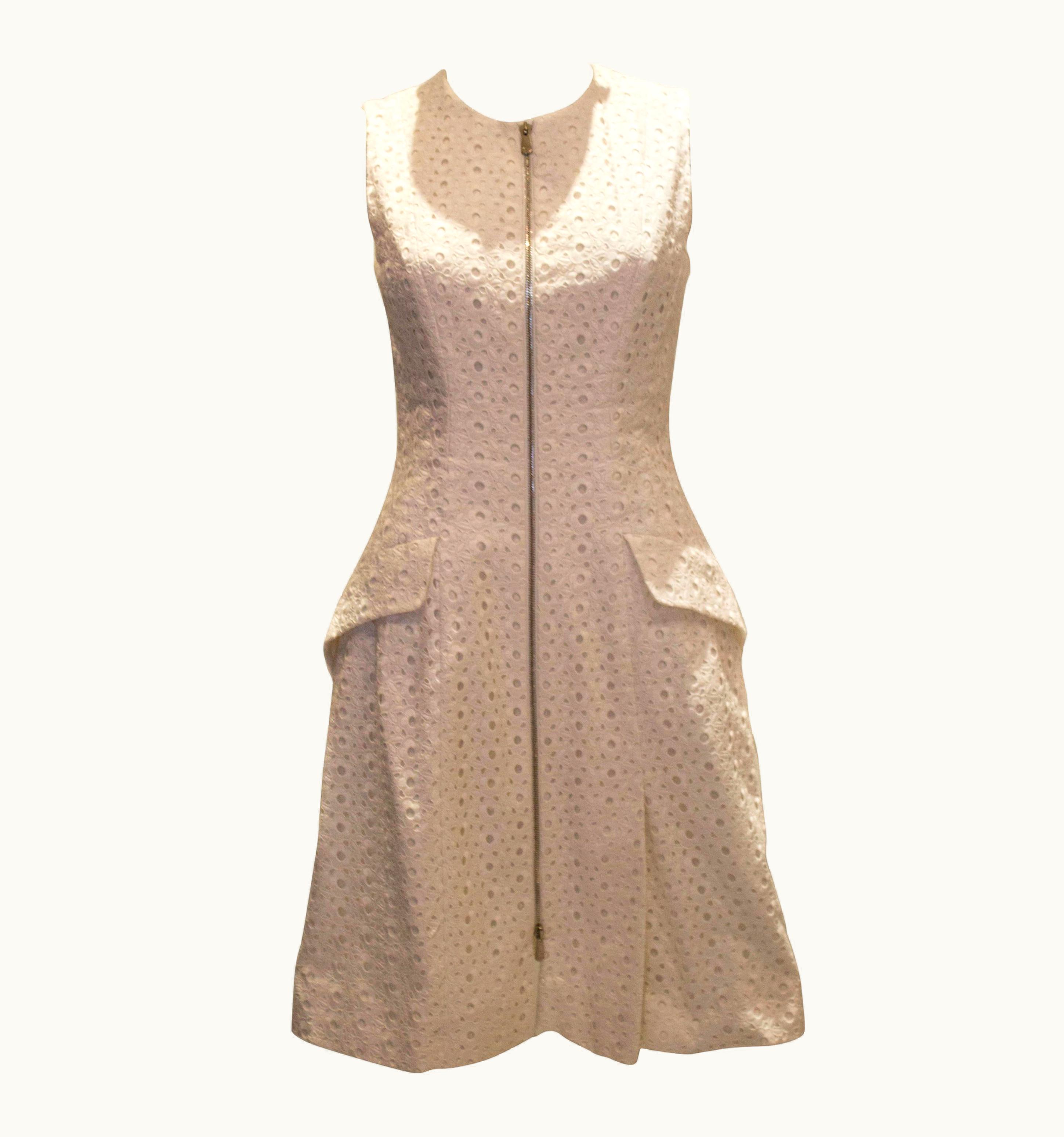 Dior Dior Paris White Broderie Anglaise Dress