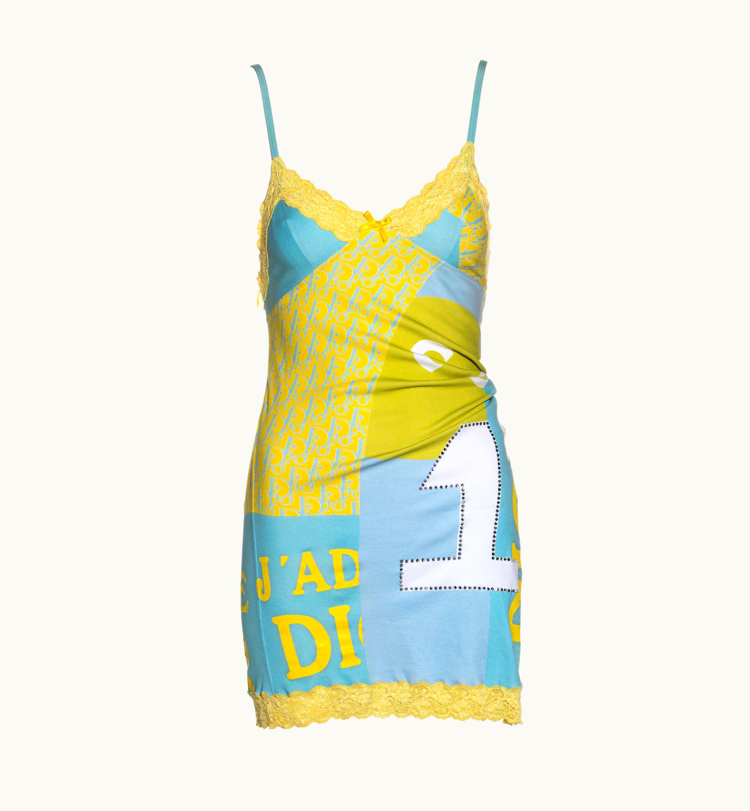 Dior Christian Dior By John Galliano Multicoloured Slip Dress, S/S 2005