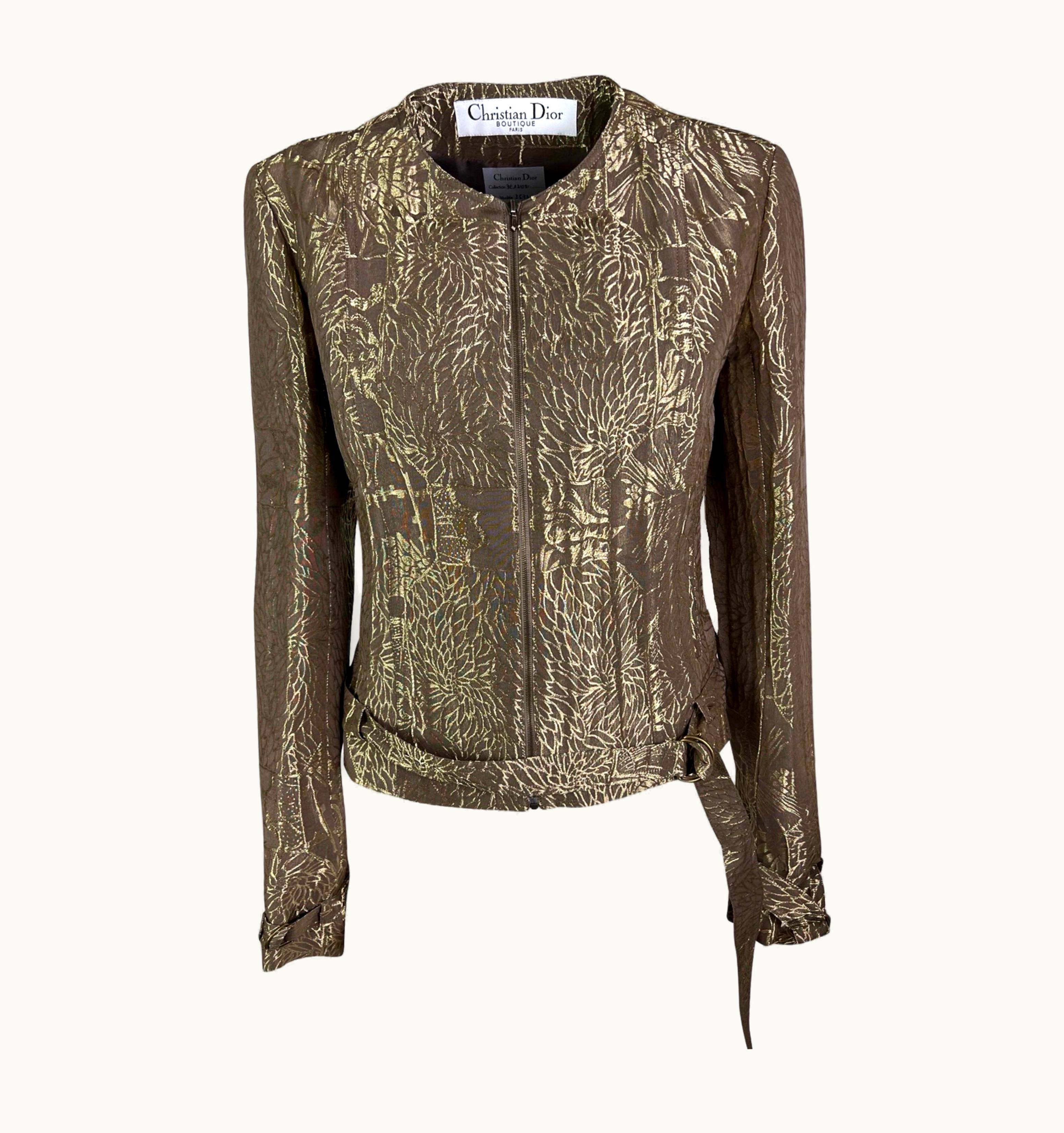 Dior Dior Spring 2003 Rtw Sample Jacquard Jacket