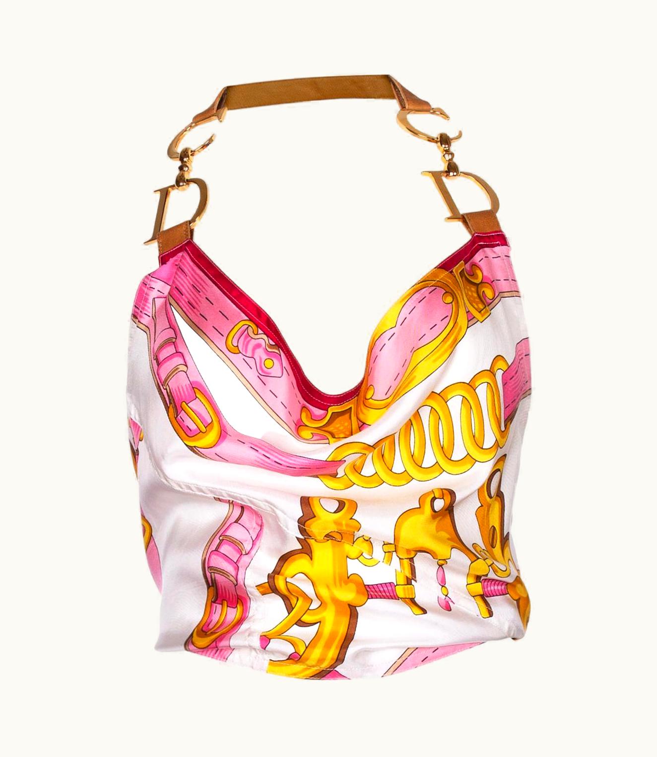 Dior Christian Dior Spring 2000 Runway Saddle Halter Top