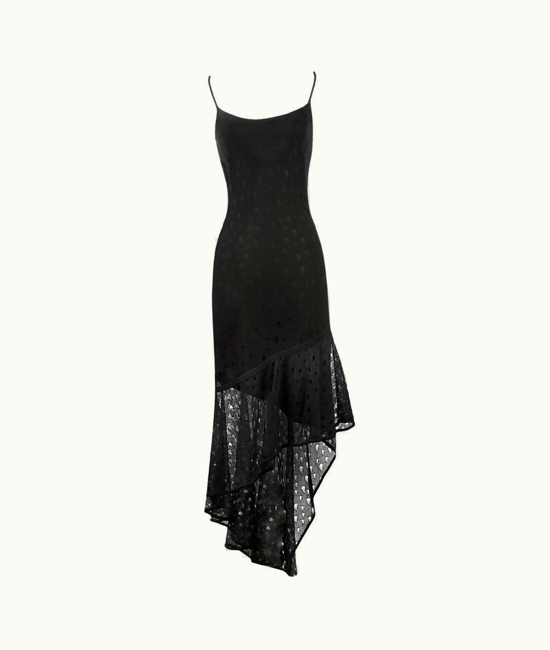 Dior Vintage Christian Dior Black Knit Dress