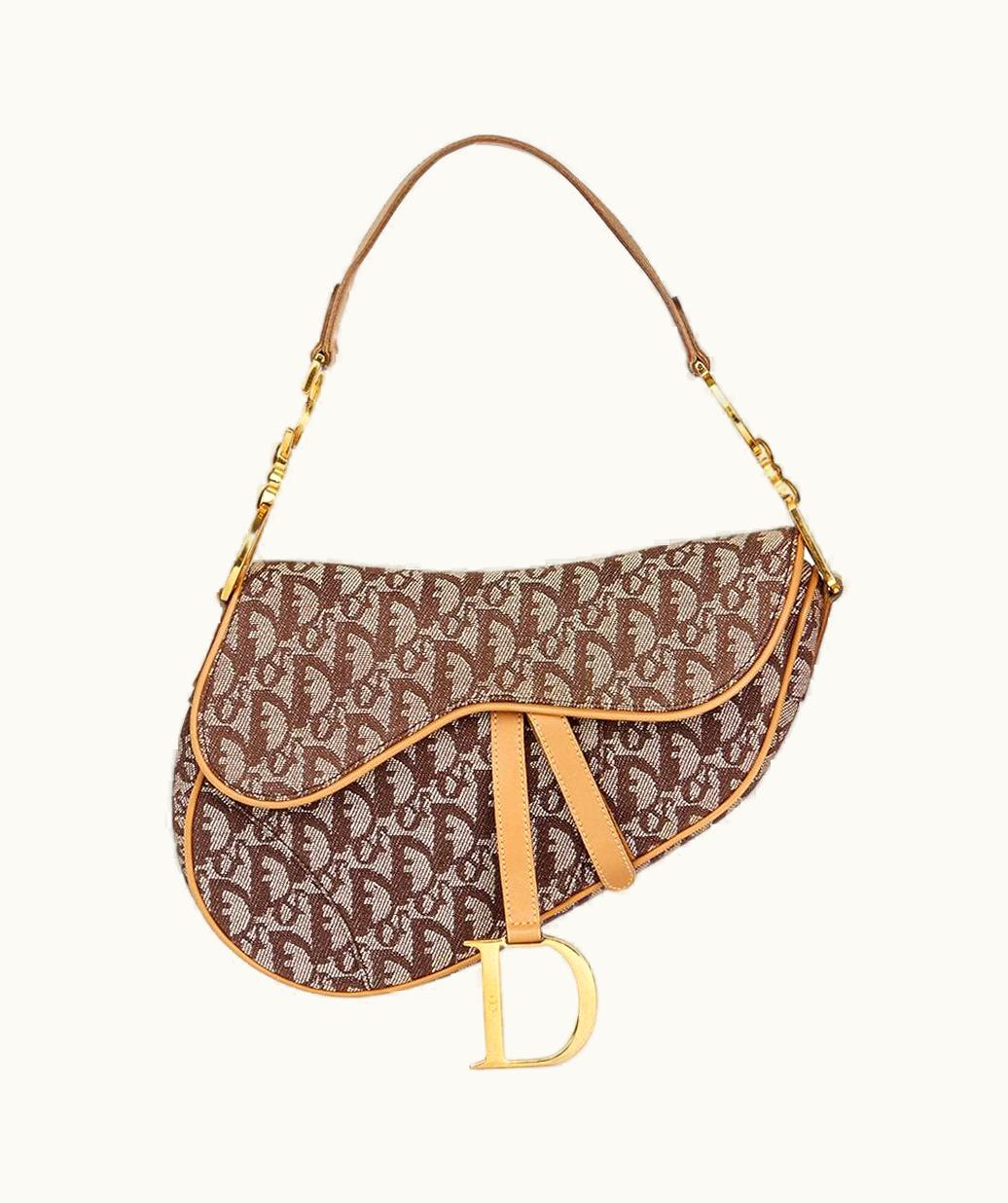 Dior Christian Dior 2001 Monogram Saddle Bag