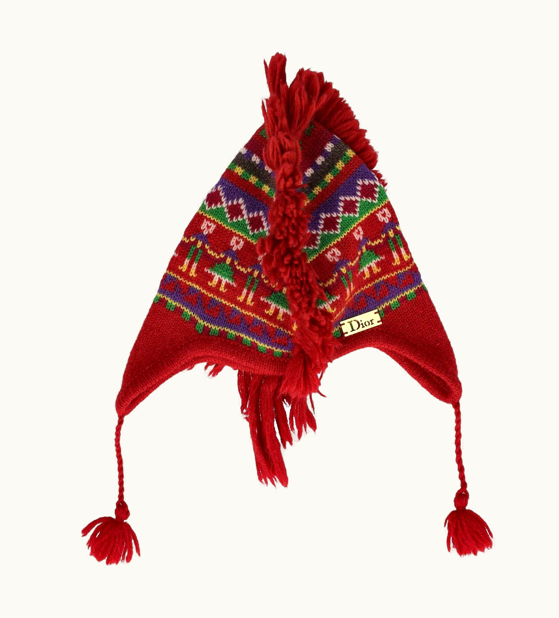 Dior 2002 Vintage John Galliano For Christian Dior Mohawk Hat