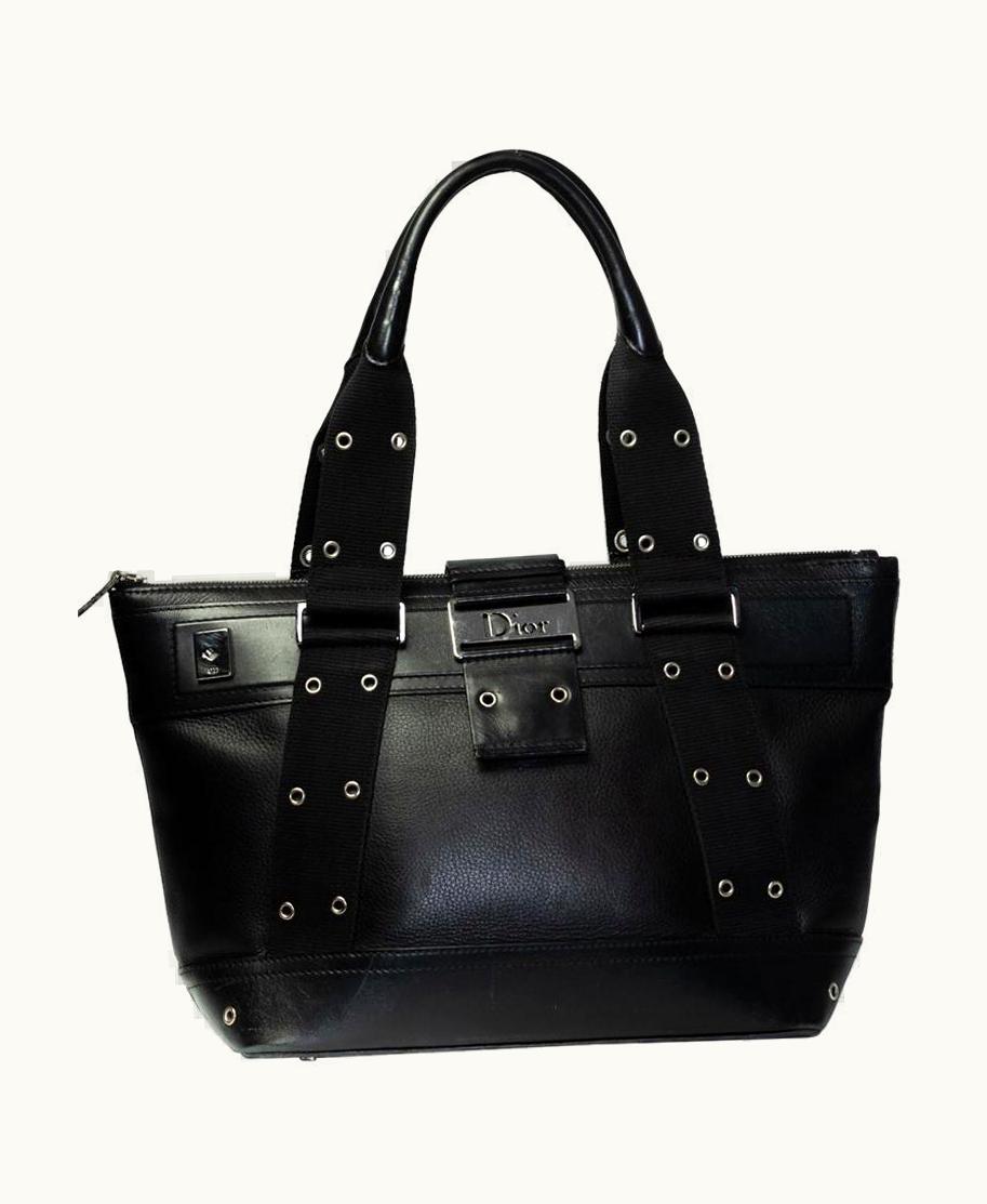 Dior Dior Vintage Medium Leather Street Chic Tote 2002