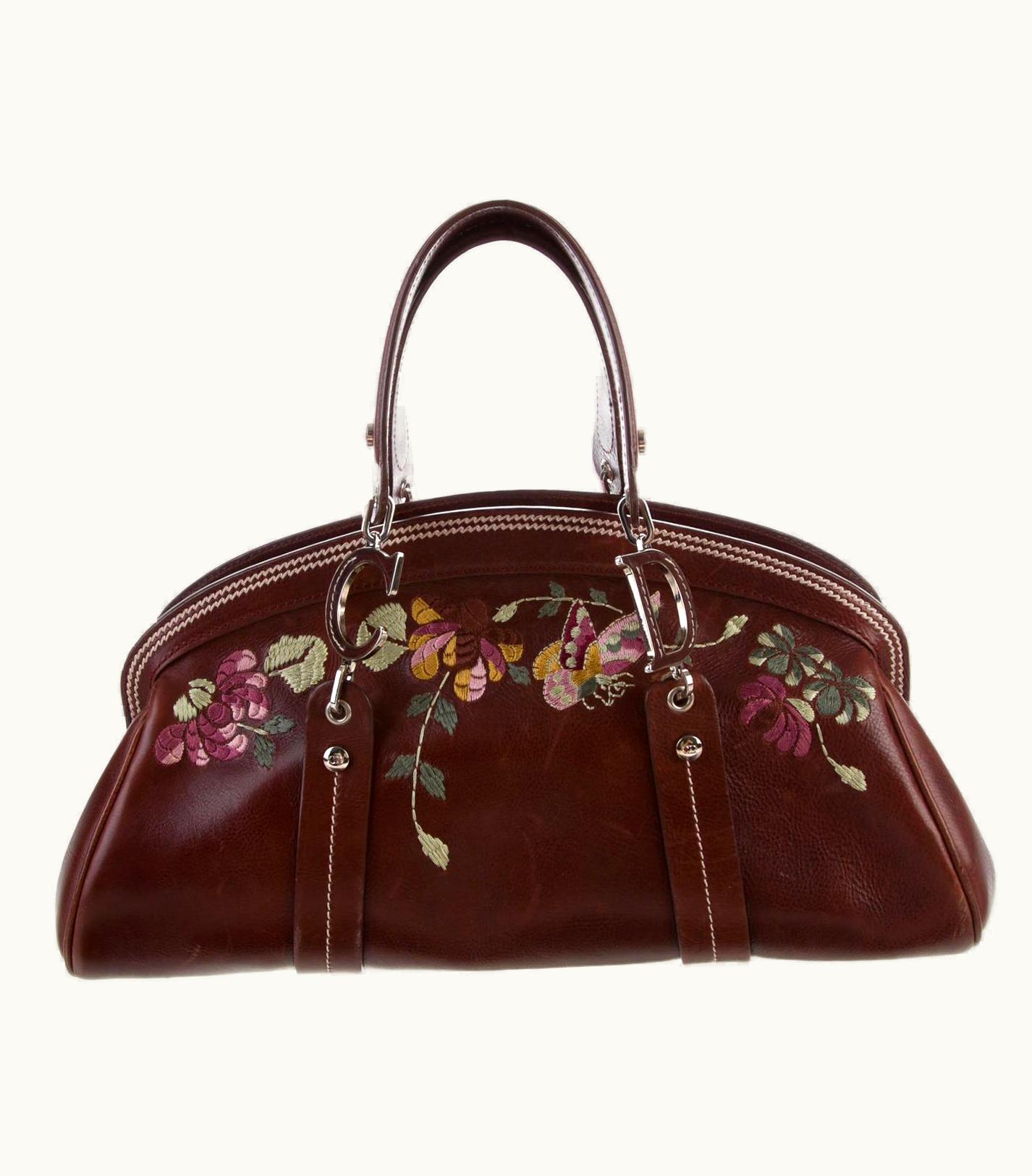 Dior 2002 Vintage John Galliano For Christian Dior Leather Bag