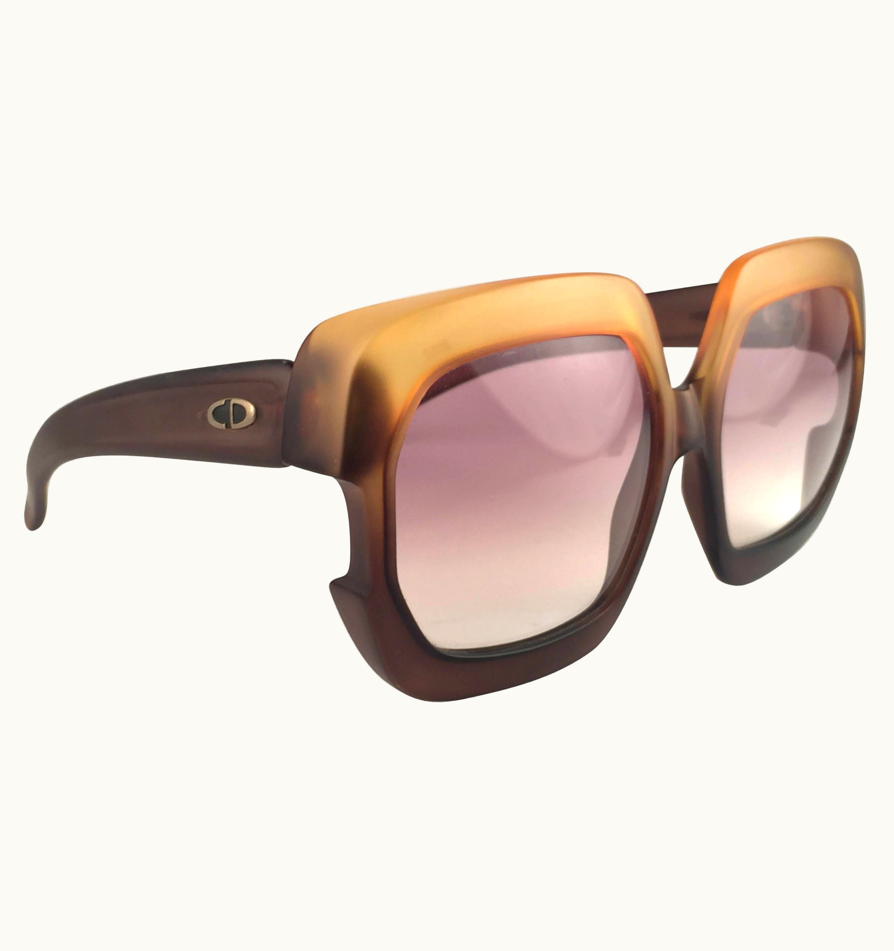 Dior Vintage Christian Dior 2002 Ombre Amber Brown Optyl Sunglasses Germany