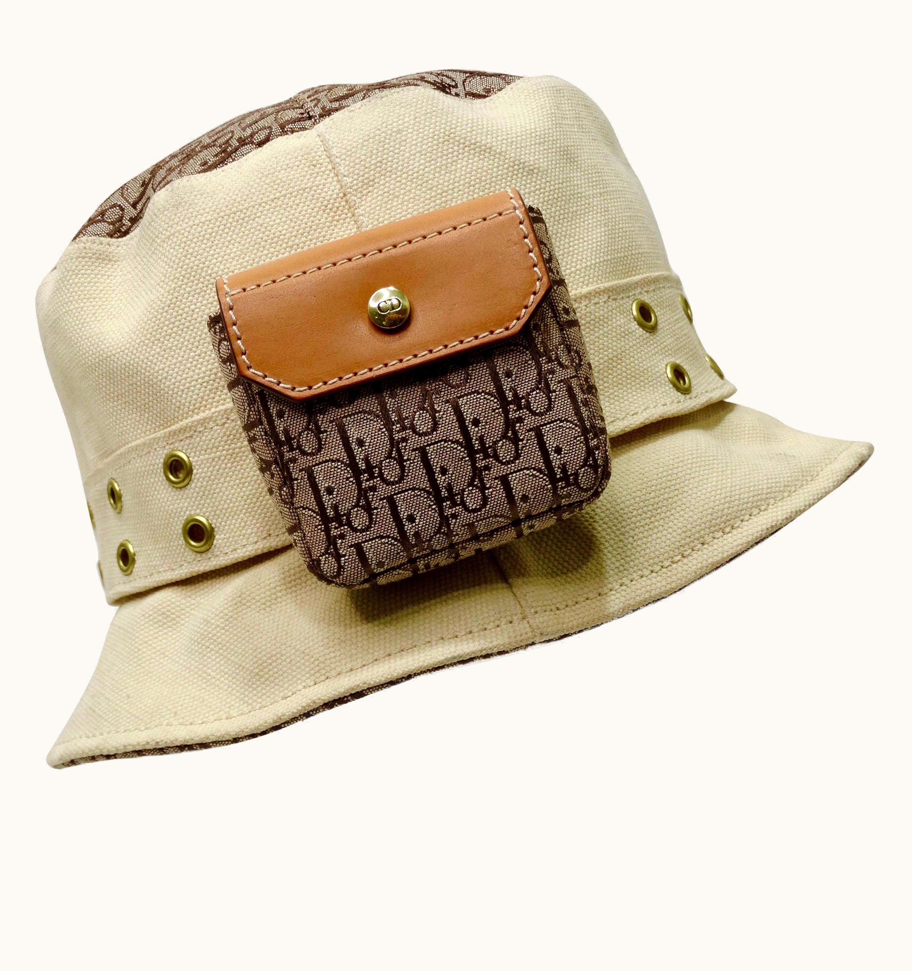 Dior Galliano For Dior 2002 Diorissimo Bucket Hat