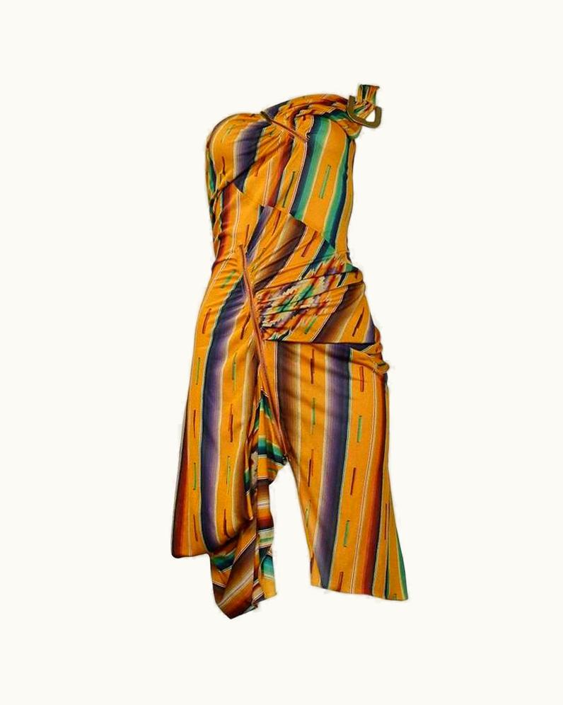 Dior Christian Dior Navajo Stripe Dress 2002