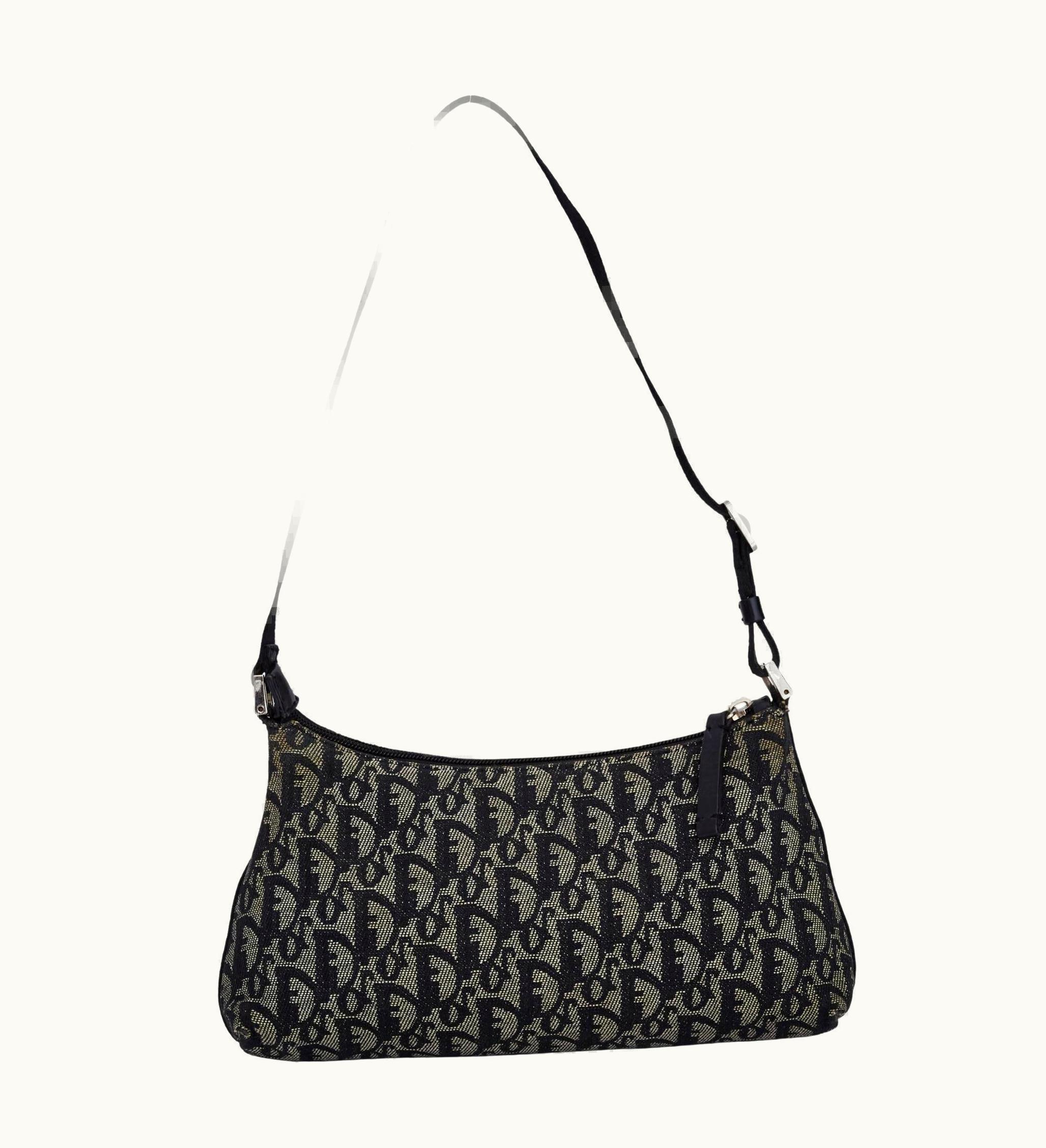 Dior Dior Vintage Trotter Monogram Shoulder Bag (2002)