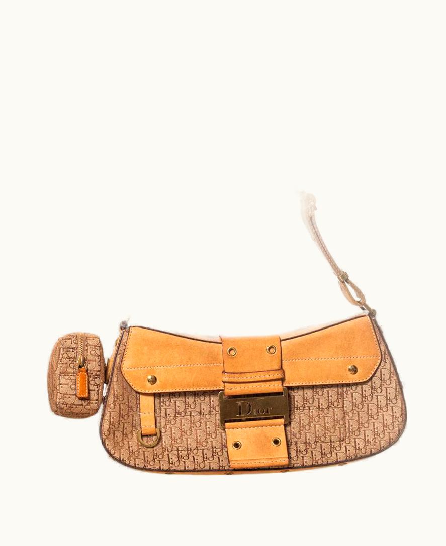 Dior Dior Vintage Beige Diorissimo Street Chic Columbus Bag 2003