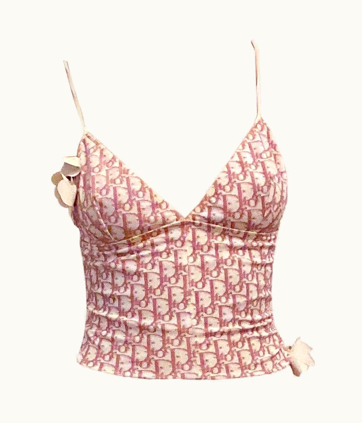 Dior Christian Dior Resort 2004 Monogram Tank Top