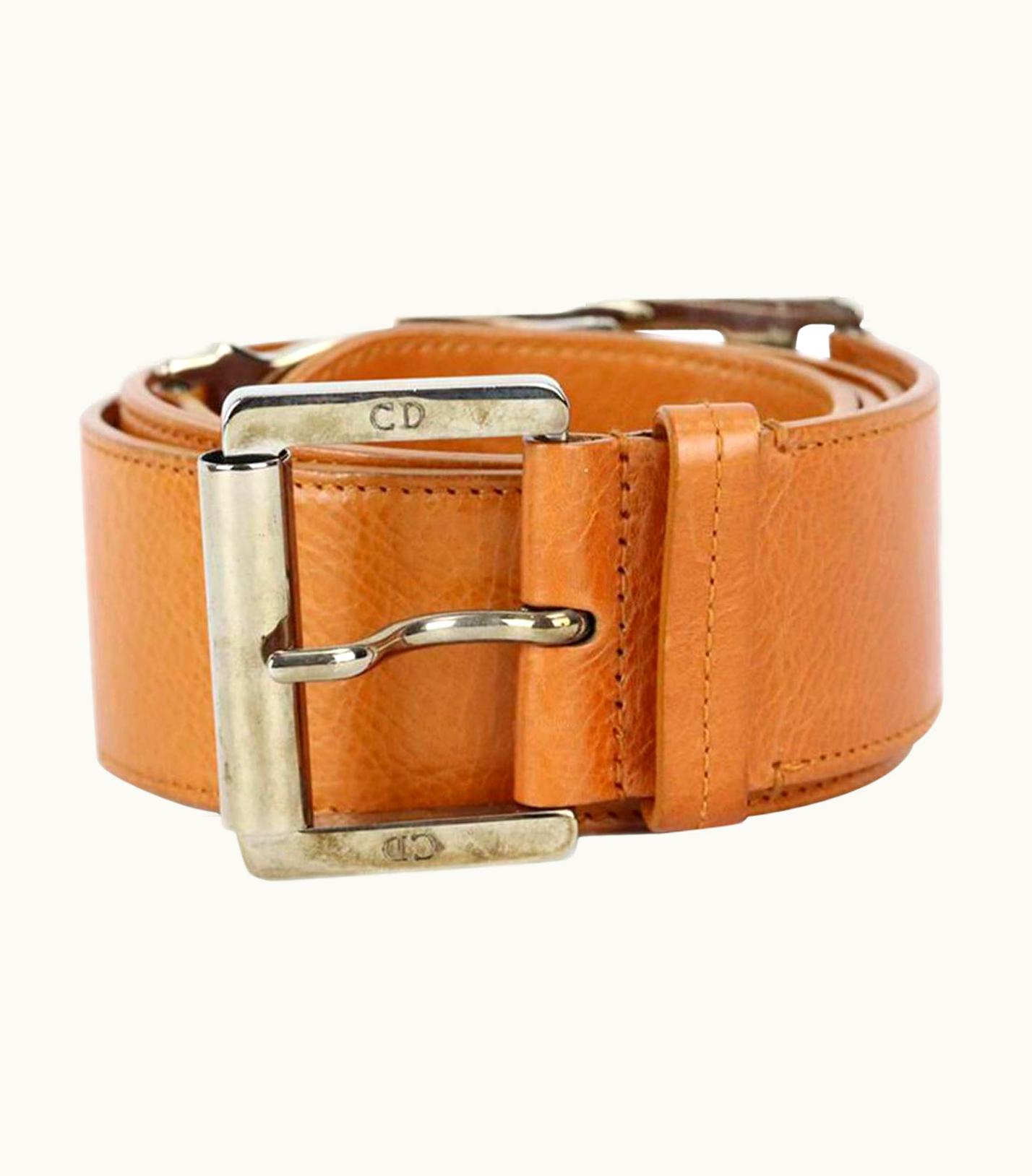 Dior Christian Dior 2005 Cd Leather Belt 85 Cm UZ0571004