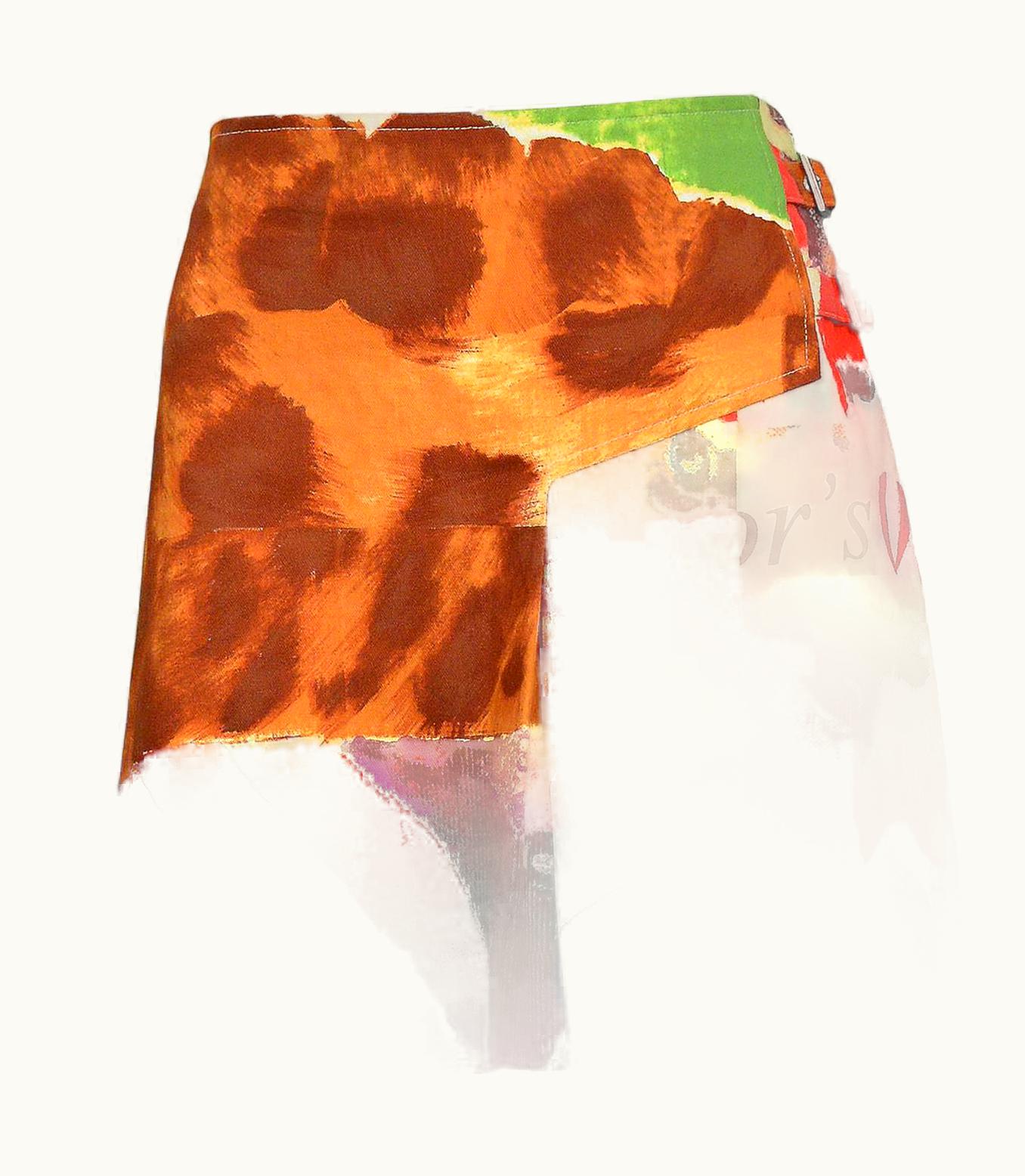 Dior John Galliano For Dior 2005 'VIctim' Bondage Pleated Skirt