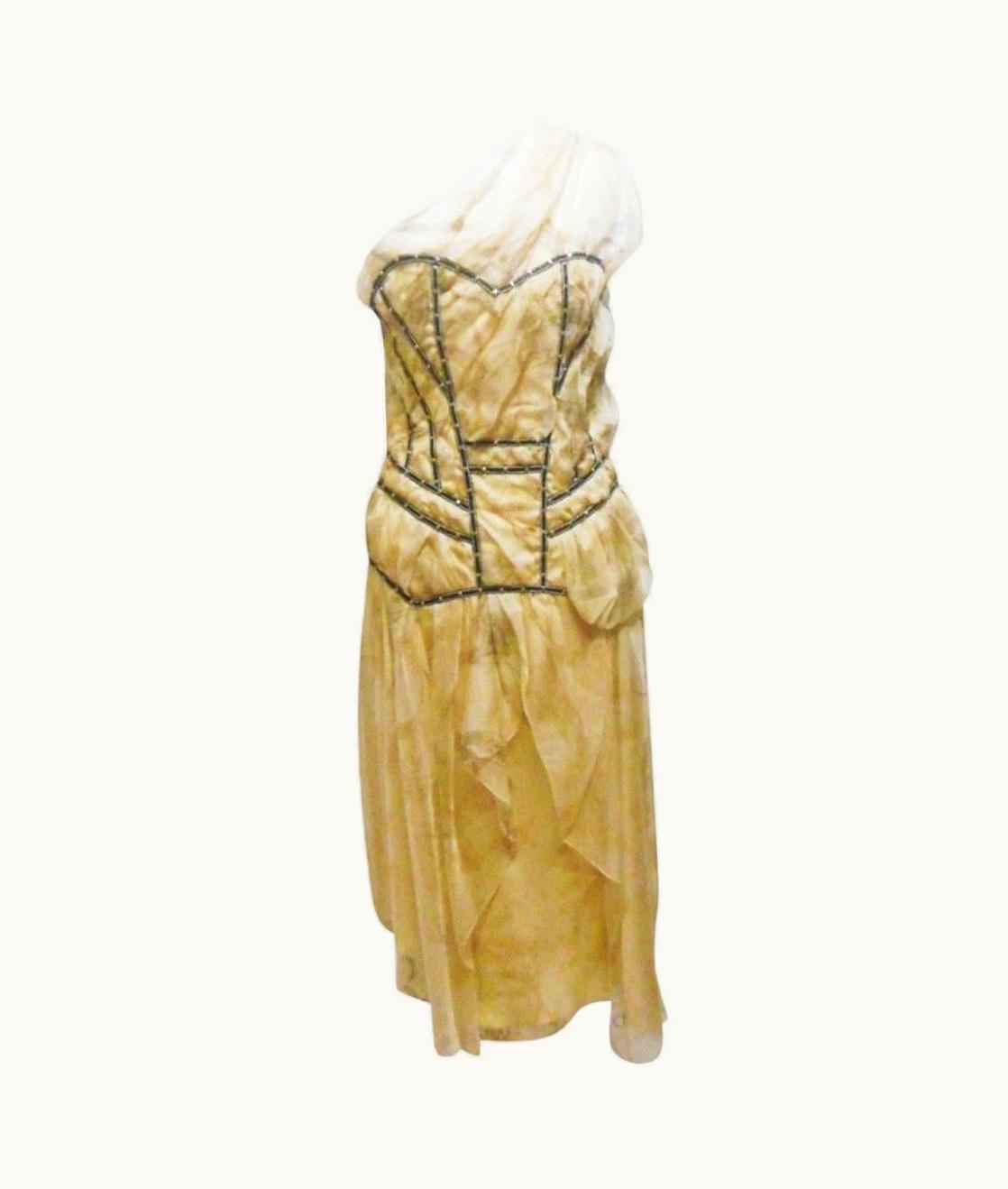 Dior Vintage S/S 2006 John Galliano For Christian Dior Silk Dress