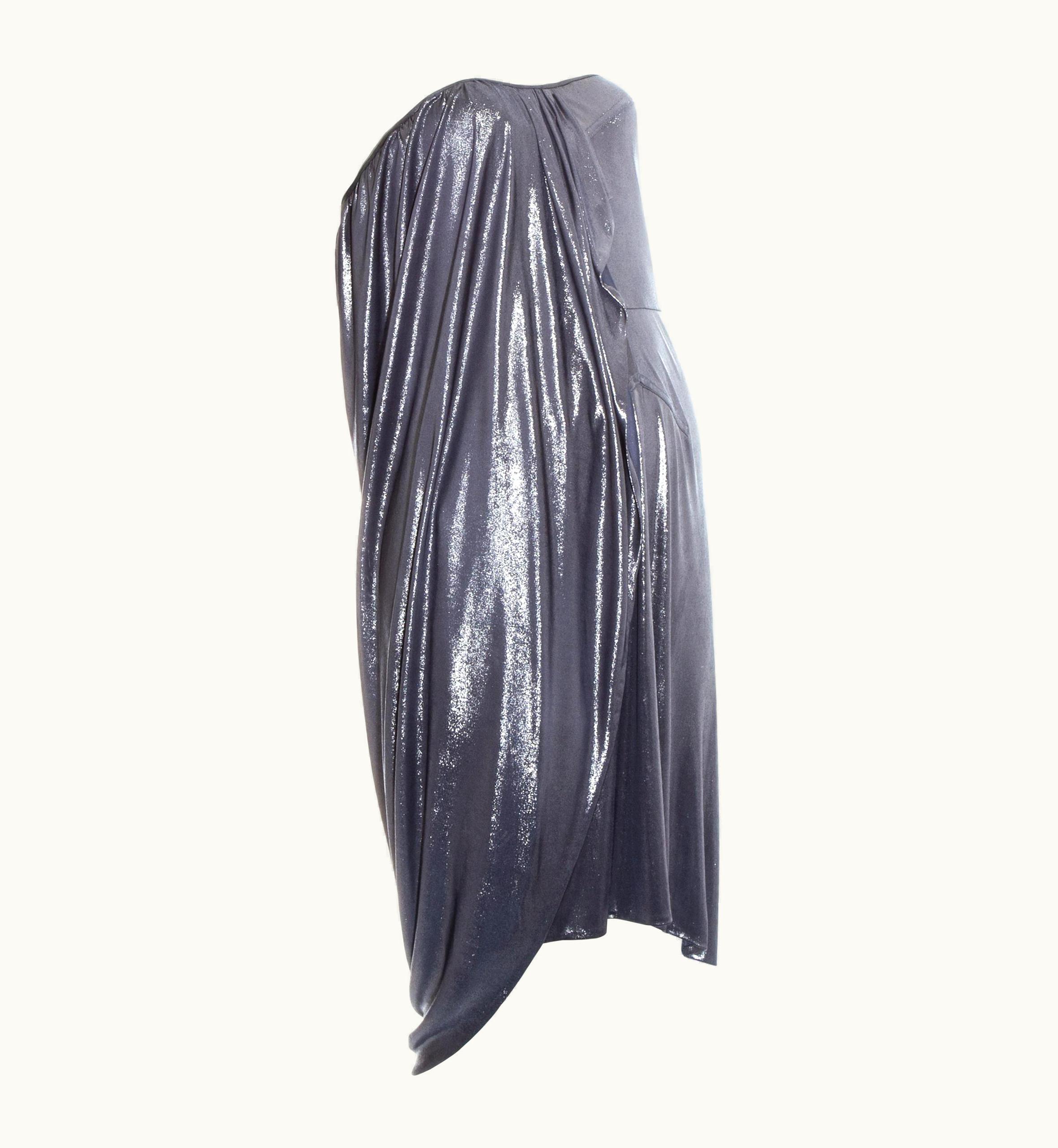 Dior Christian Dior By John Galliano Metallic Silver Strapless Dress, Resort 2007