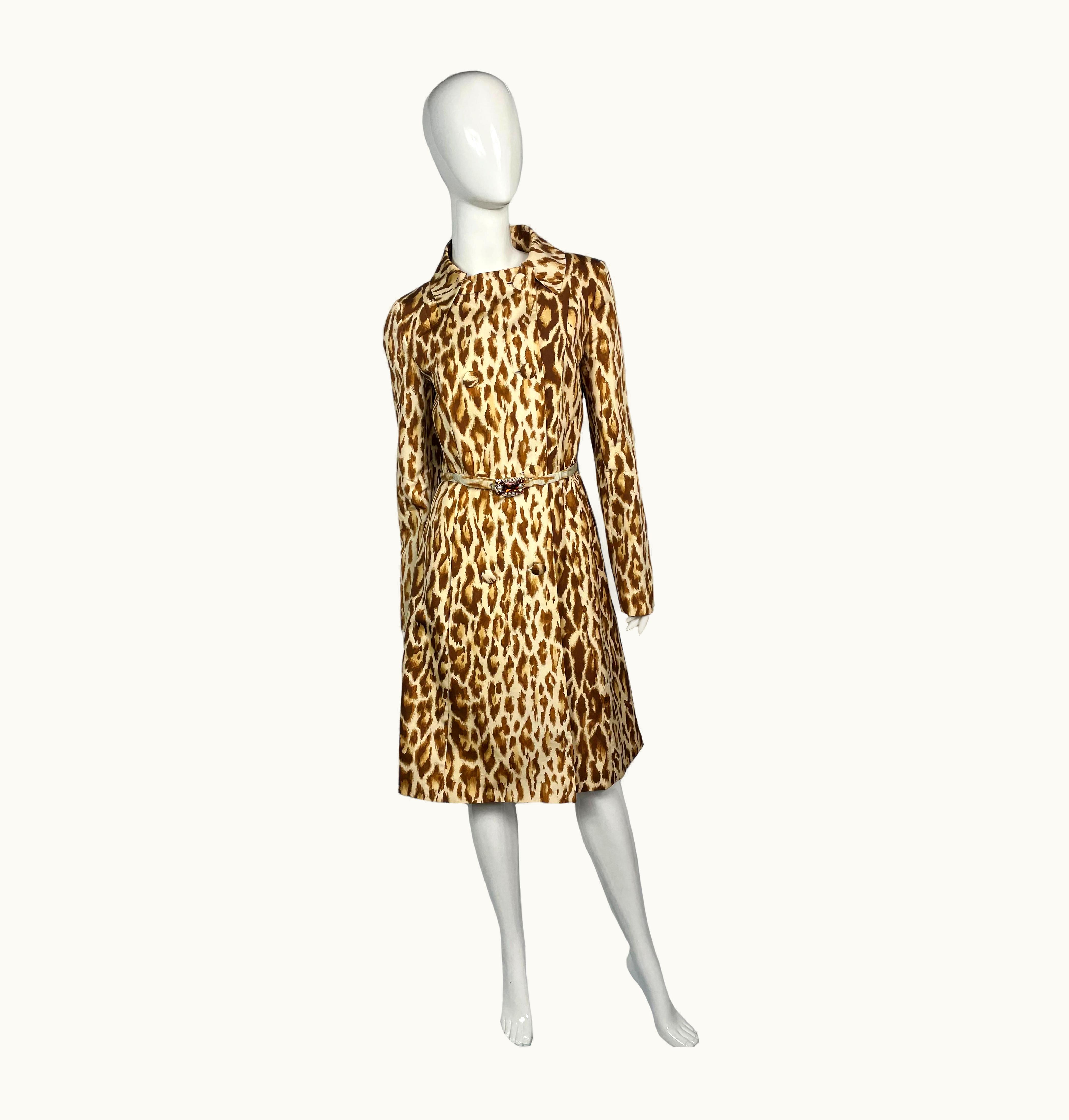 Dior Christian Dior Leopard Print Silk Trench, Resort 2008